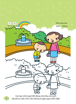 bộ bé tập tô màu - từ cơ bản đến nâng cao - thế giới muôn màu 1