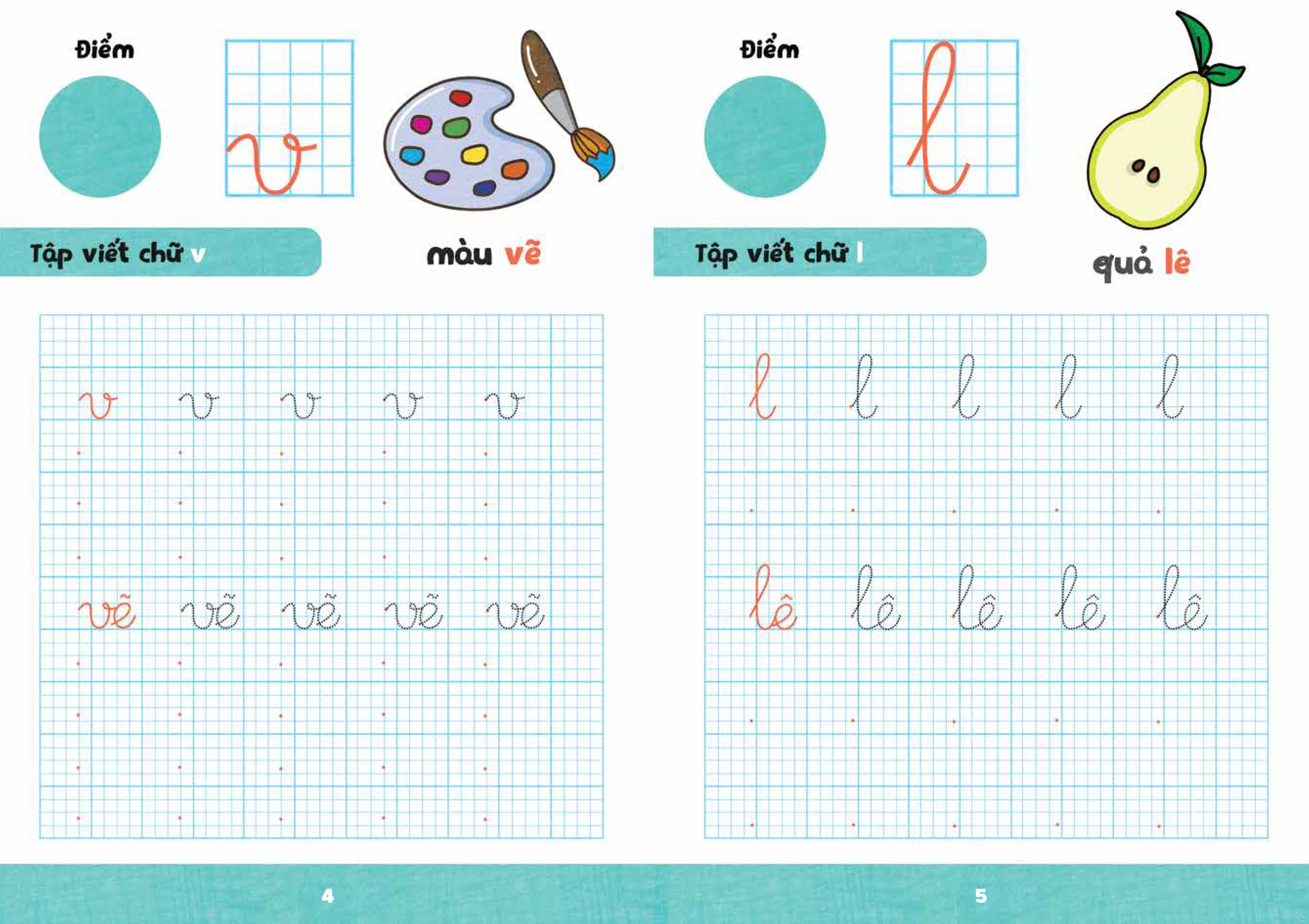 bộ bé tập tô phát triển tư duy - tập tô - tập viết - tập 3