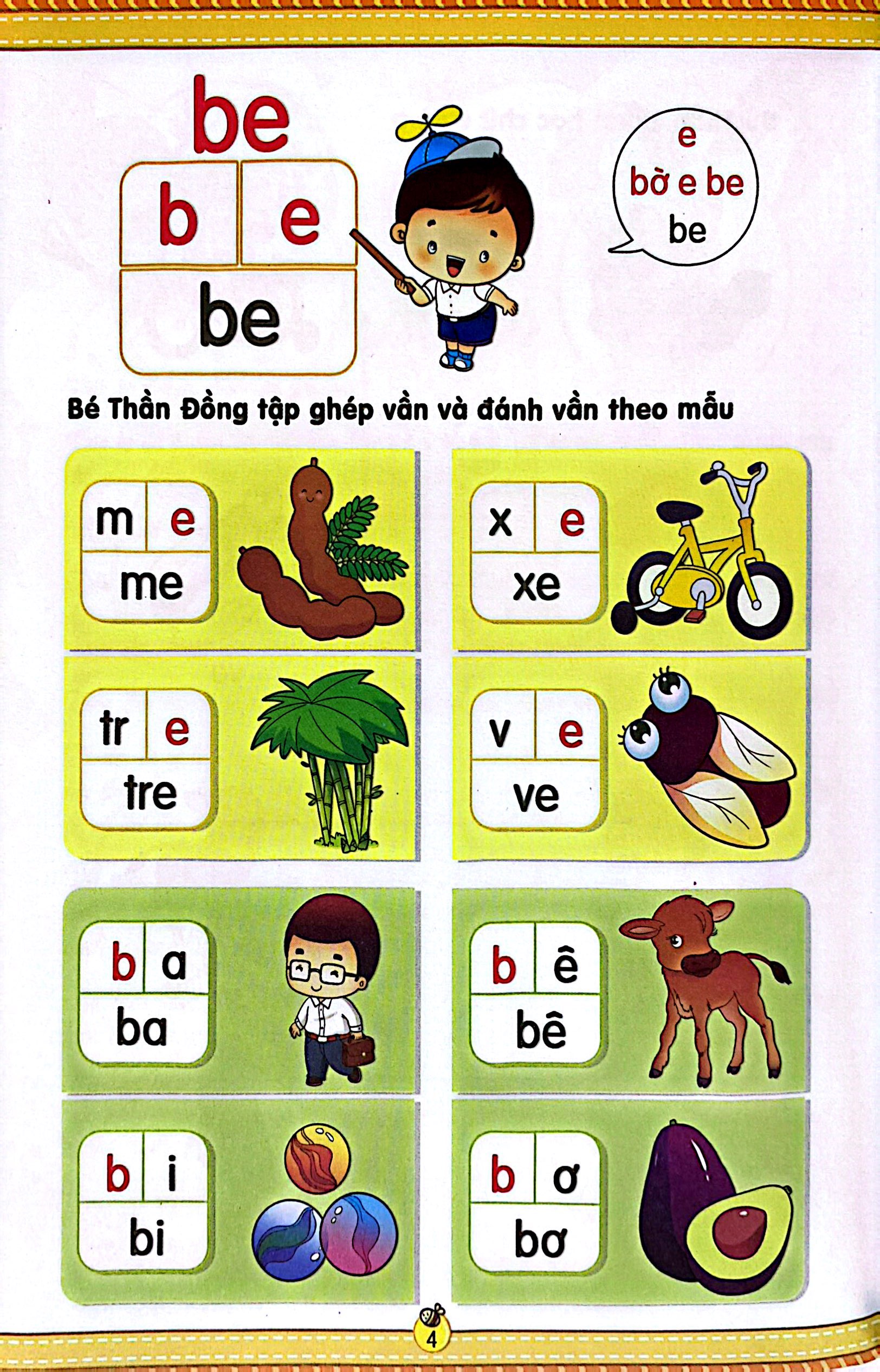 bộ bé thần đồng tập đọc - tập 2 (ráp vần với nguyên âm đơn)