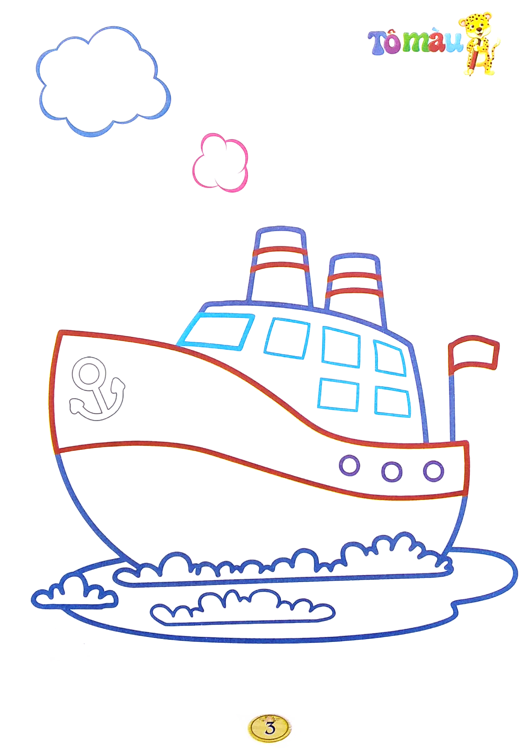 bộ bé tô màu - bé làm họa sỹ 3-5 tuổi - tập 8: phương tiện giao thông (tái bản 2021)