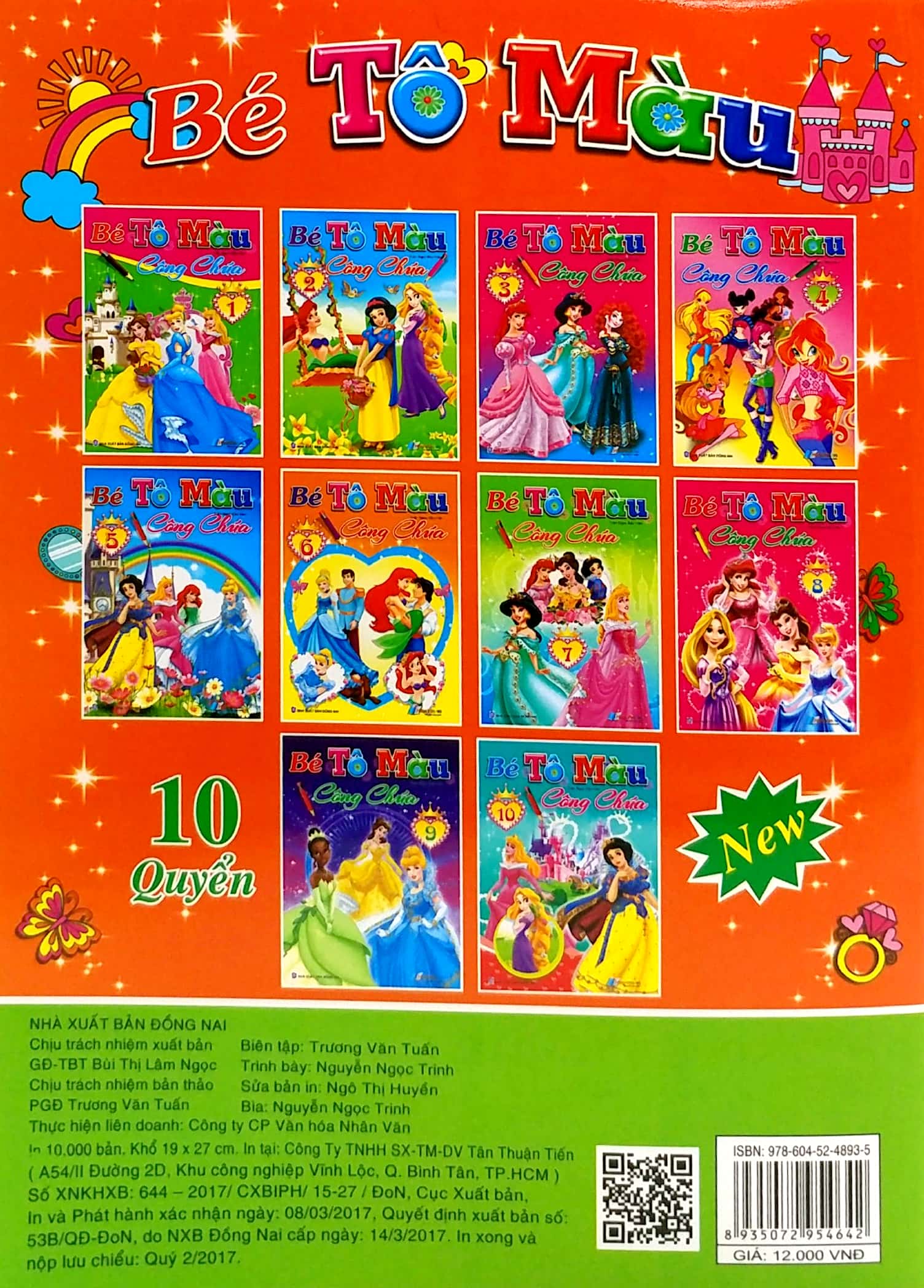 bộ bé tô màu công chúa - tập 9