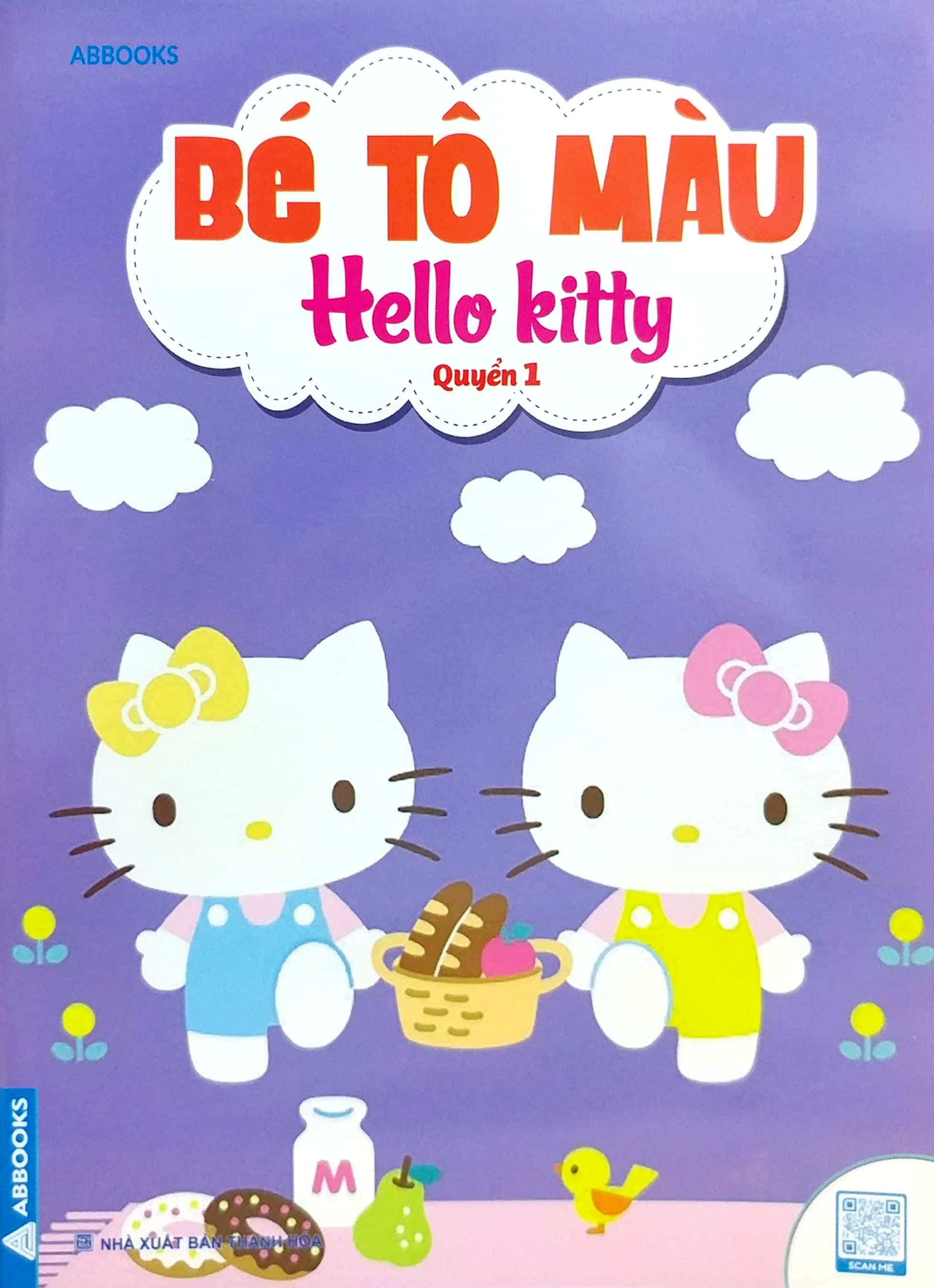 bộ bé tô màu - hello kitty - quyển 1