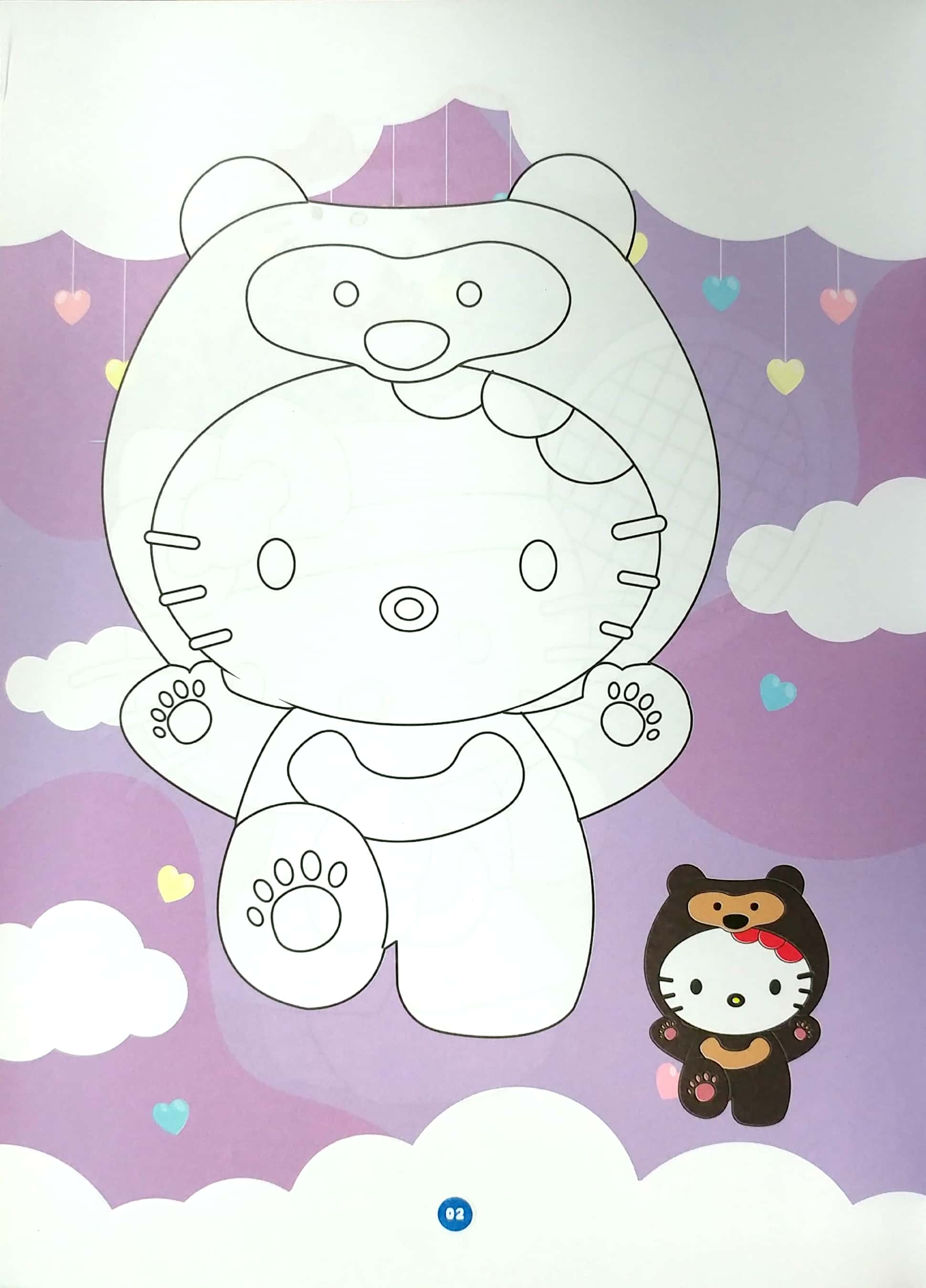 bộ bé tô màu - hello kitty - quyển 1