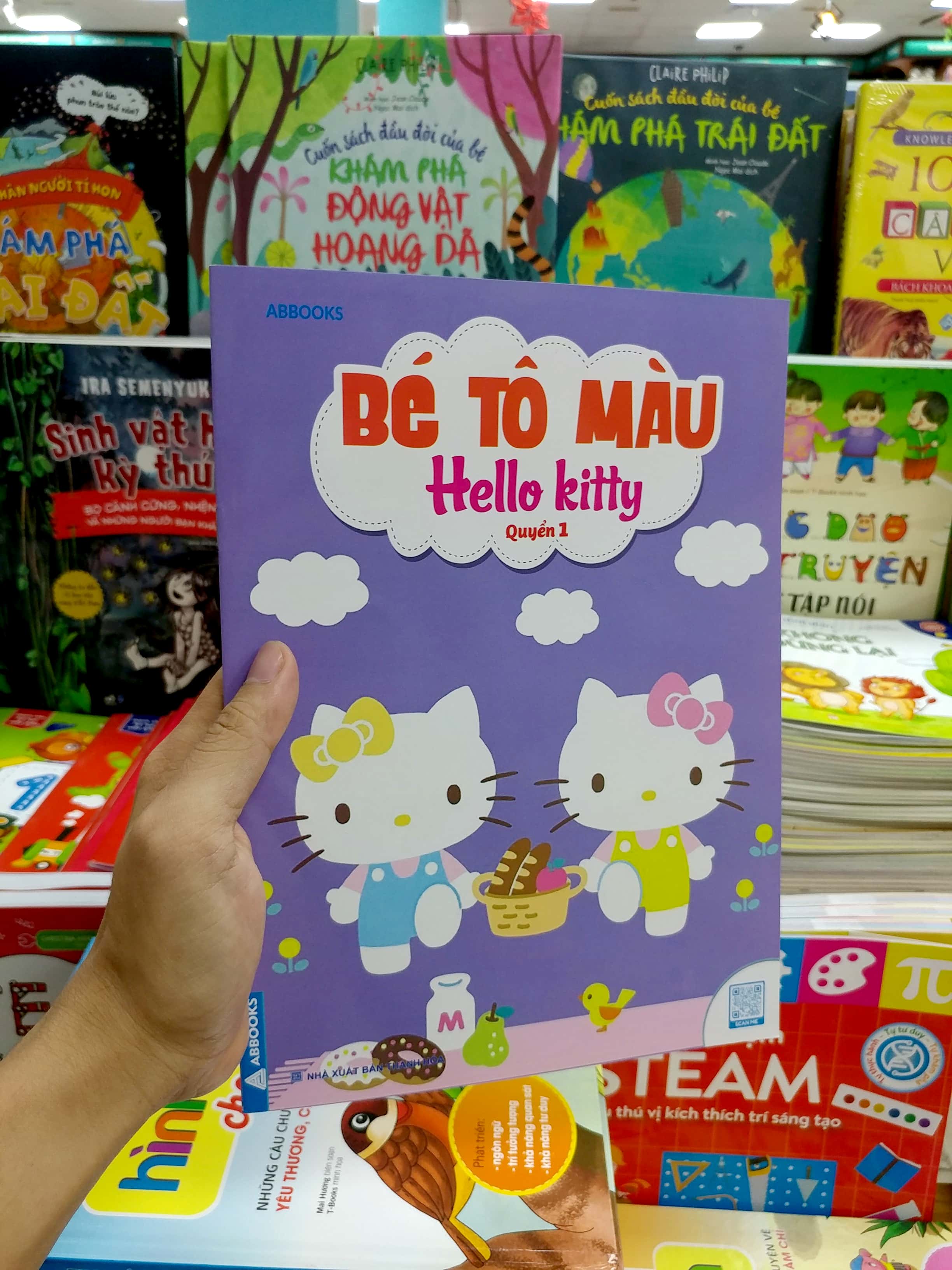 bộ bé tô màu - hello kitty - quyển 1