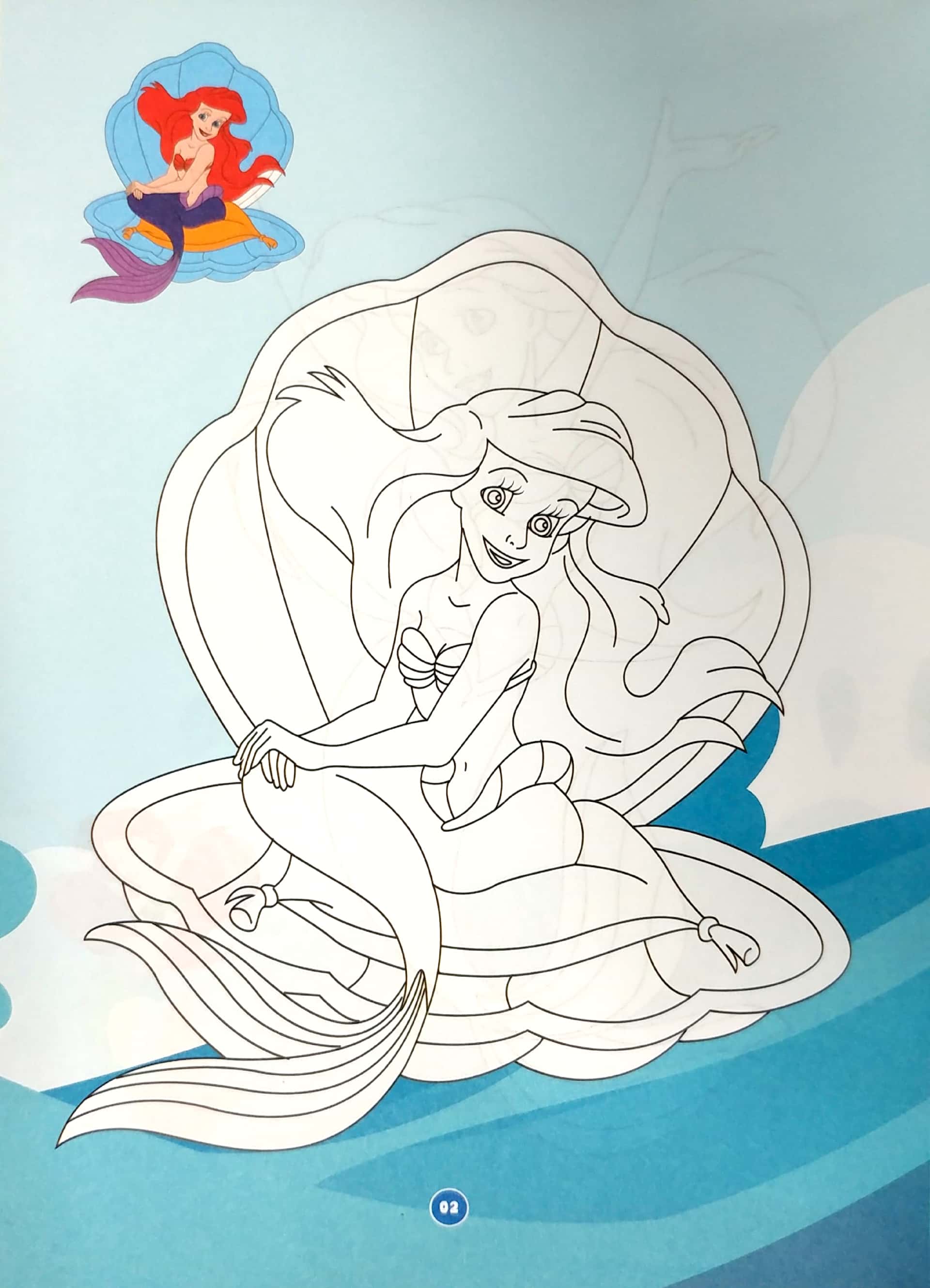 bộ bé tô màu nàng tiên cá - quyển 2