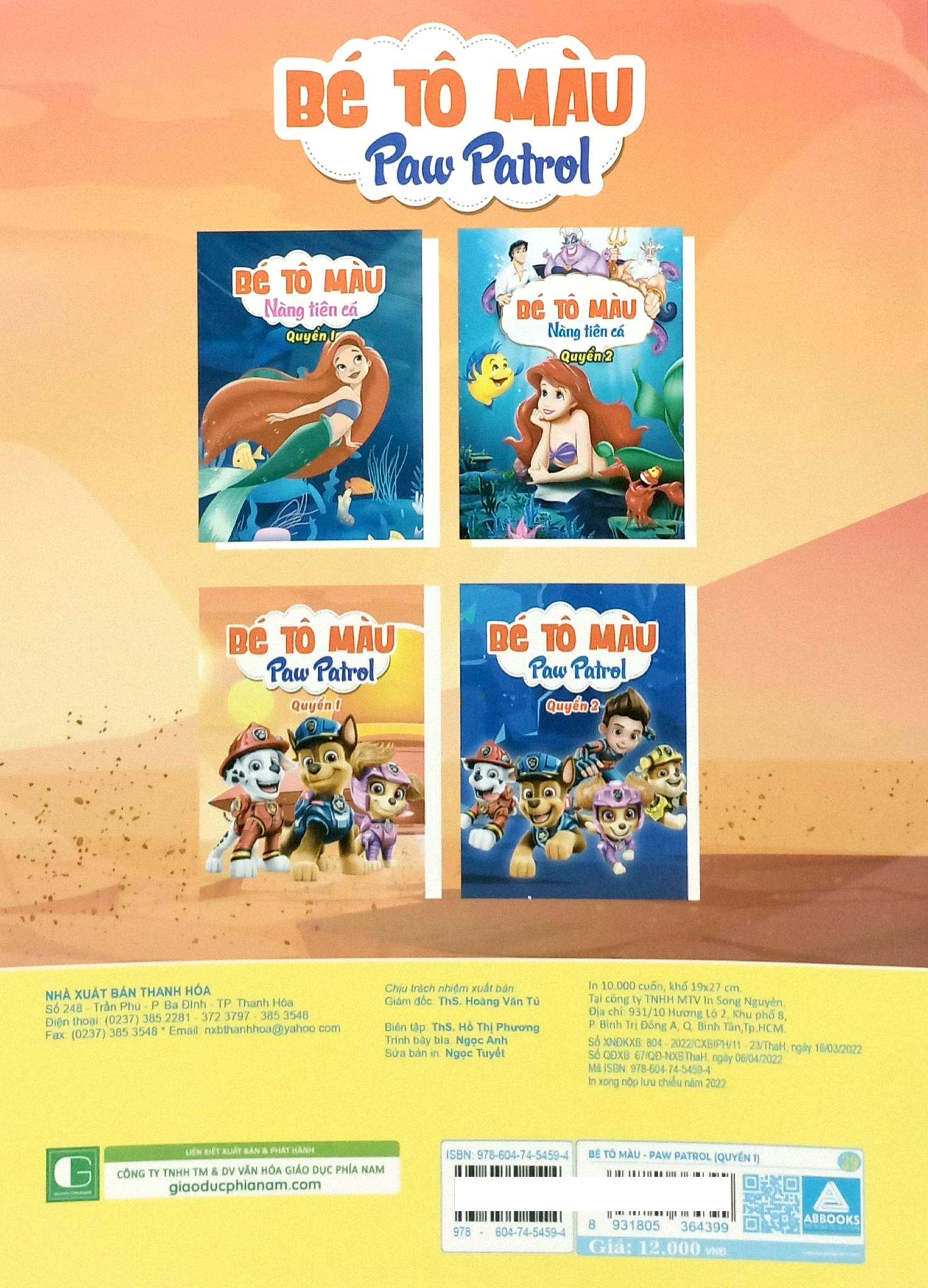 Bo
						
										
										Be To Mau Paw Patrol - Quyen 1