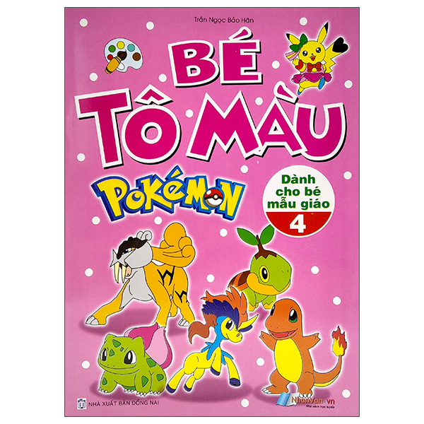 bộ bé tô màu pokemon - tập 4