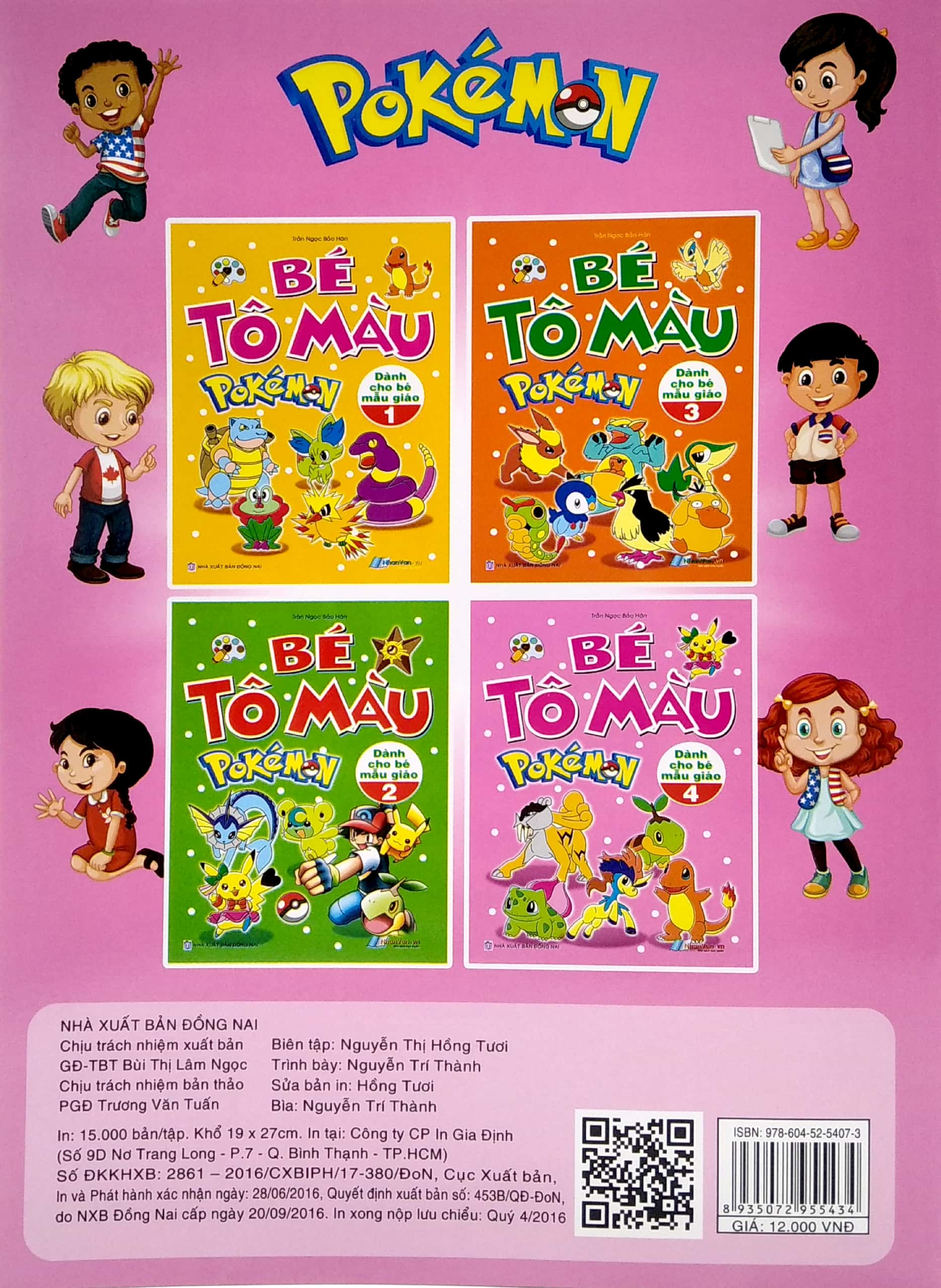 bộ bé tô màu pokemon - tập 4