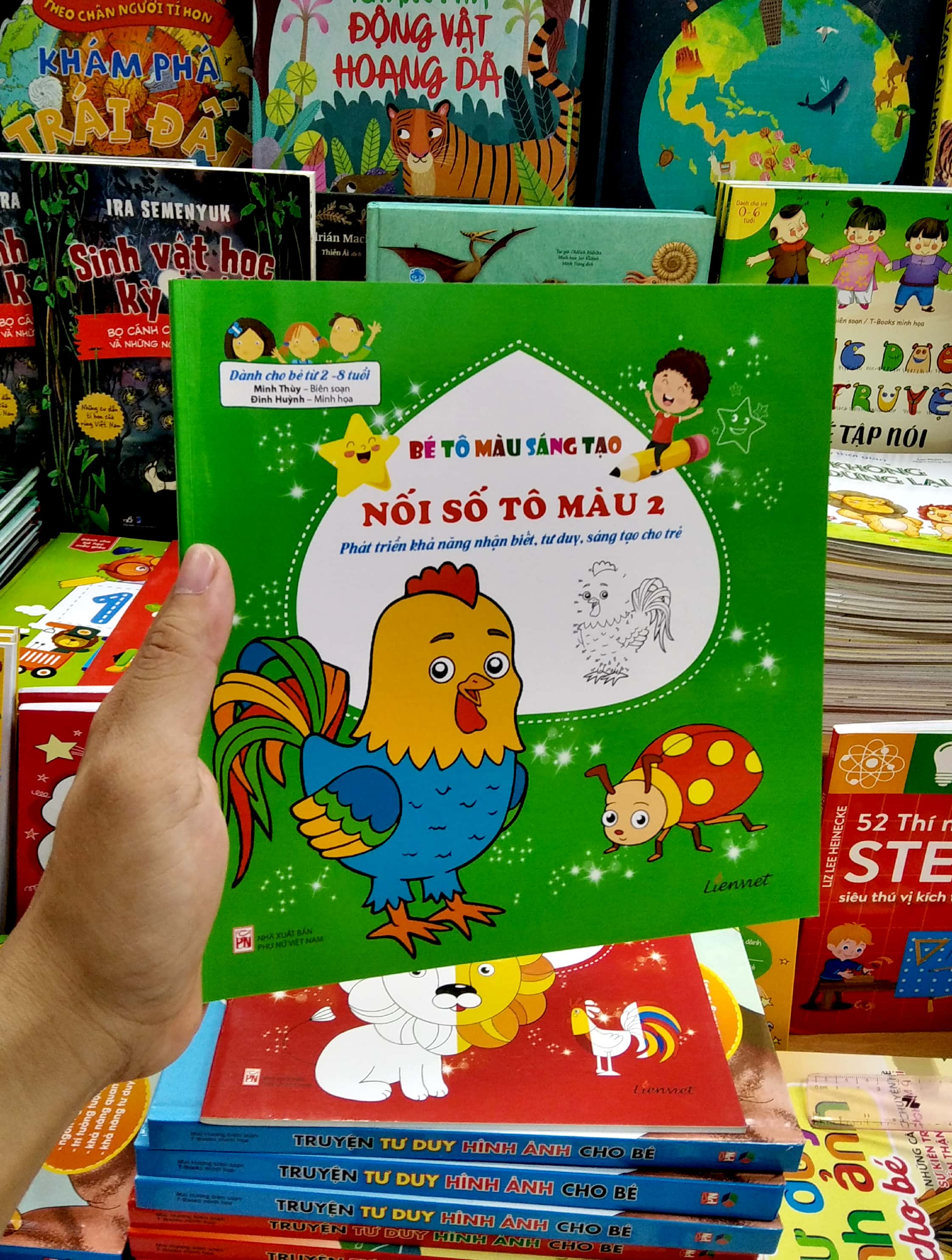 bộ bé tô màu sáng tạo - nối số tô màu 2