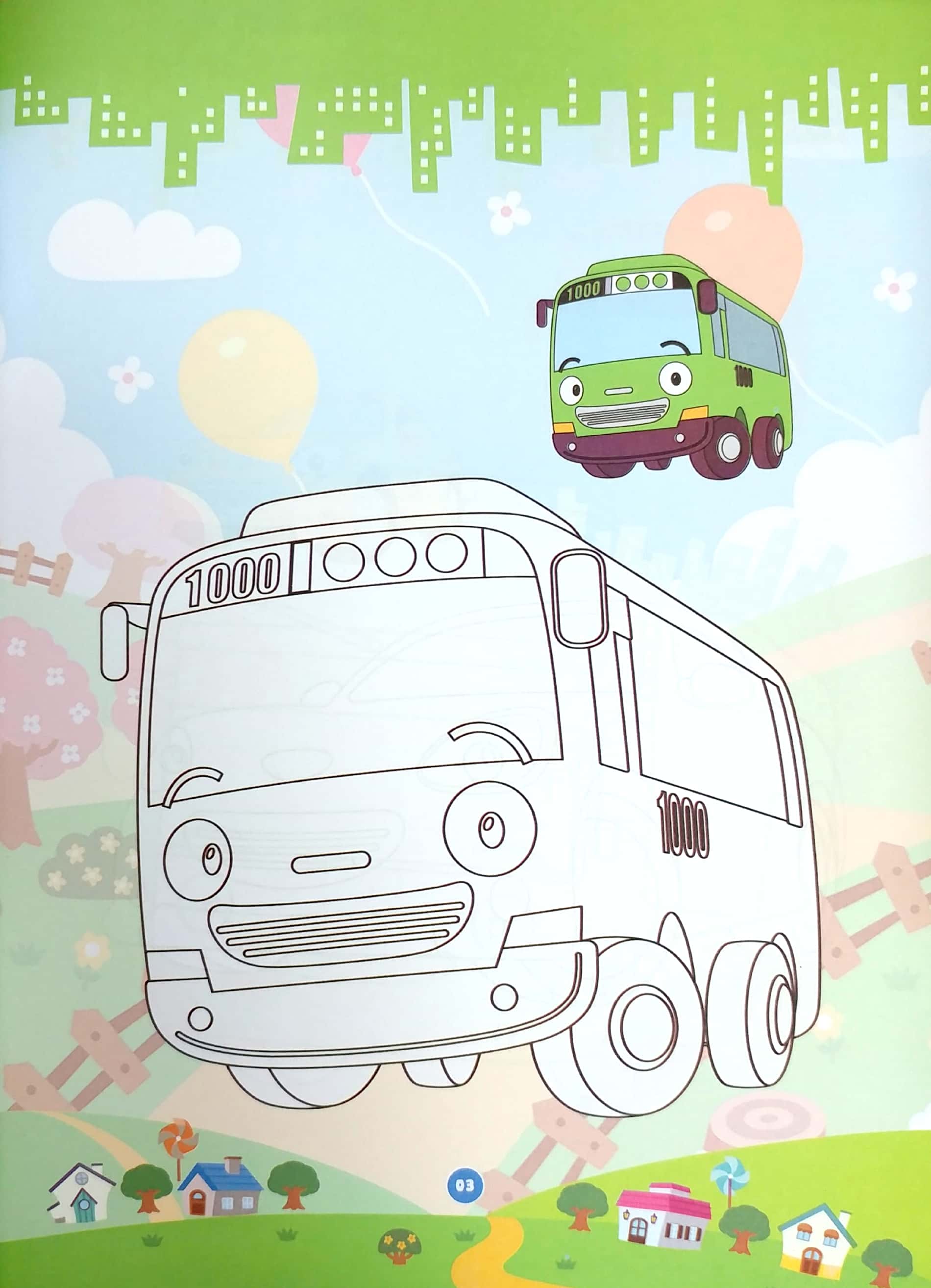 bộ bé tô màu tayo - quyển 1