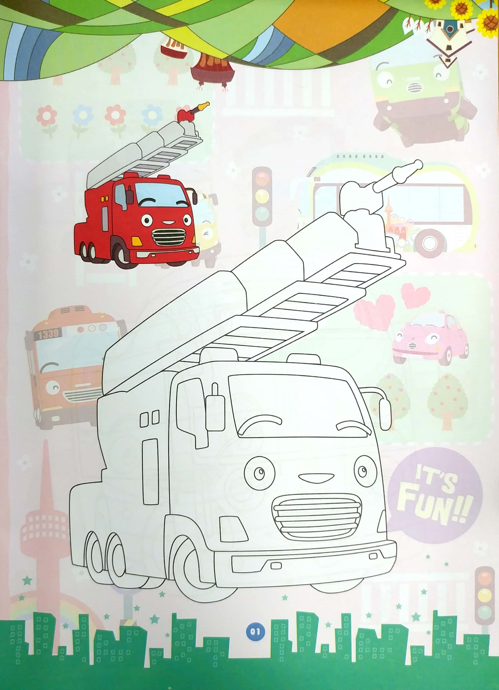 bộ bé tô màu tayo - quyển 2