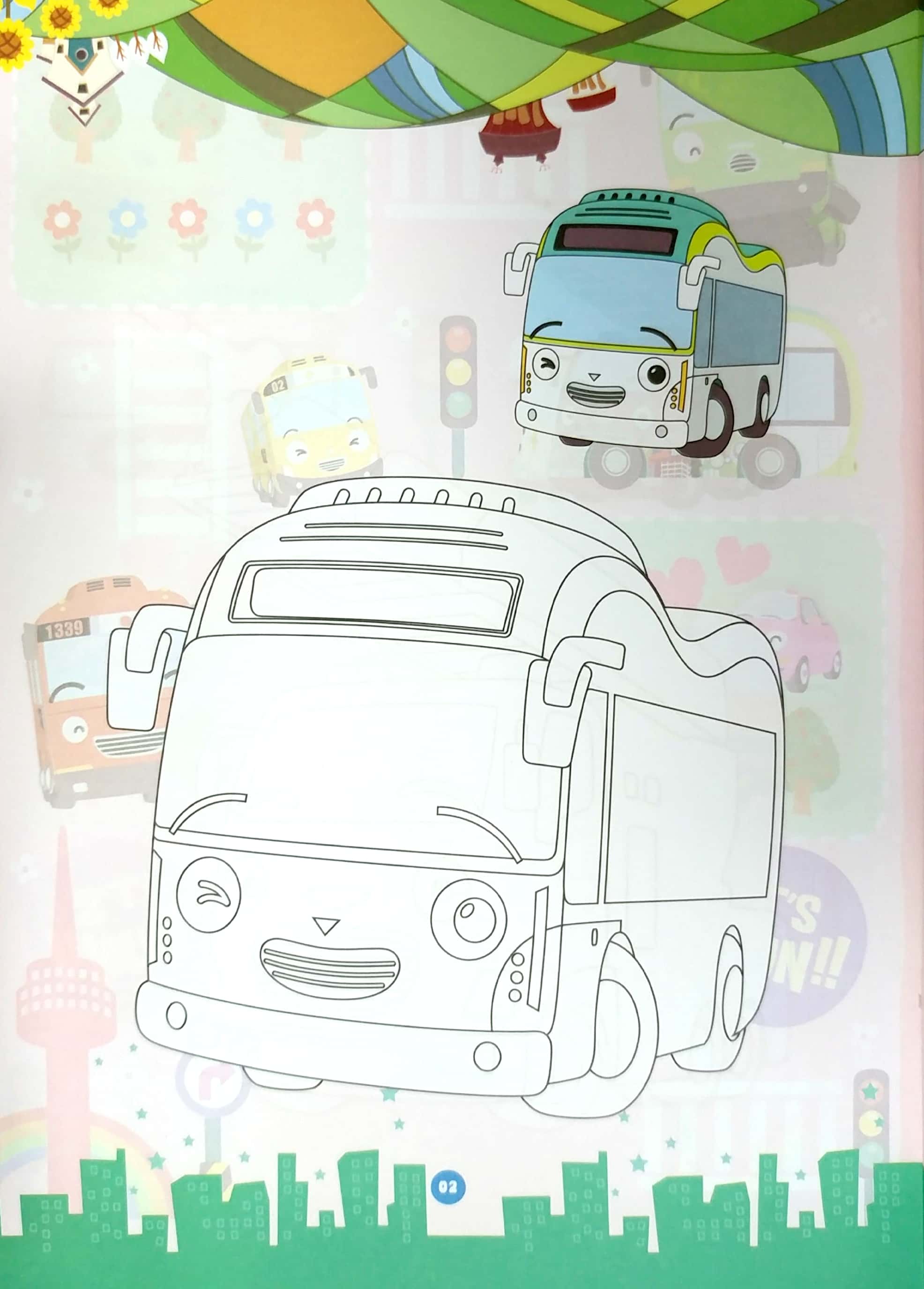 bộ bé tô màu tayo - quyển 2