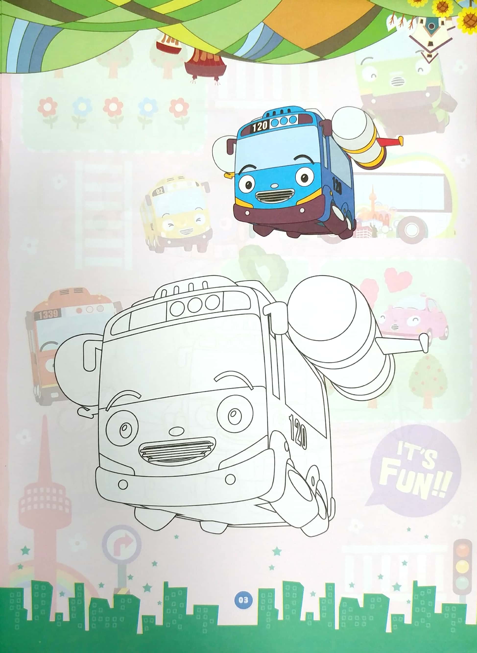 bộ bé tô màu tayo - quyển 2