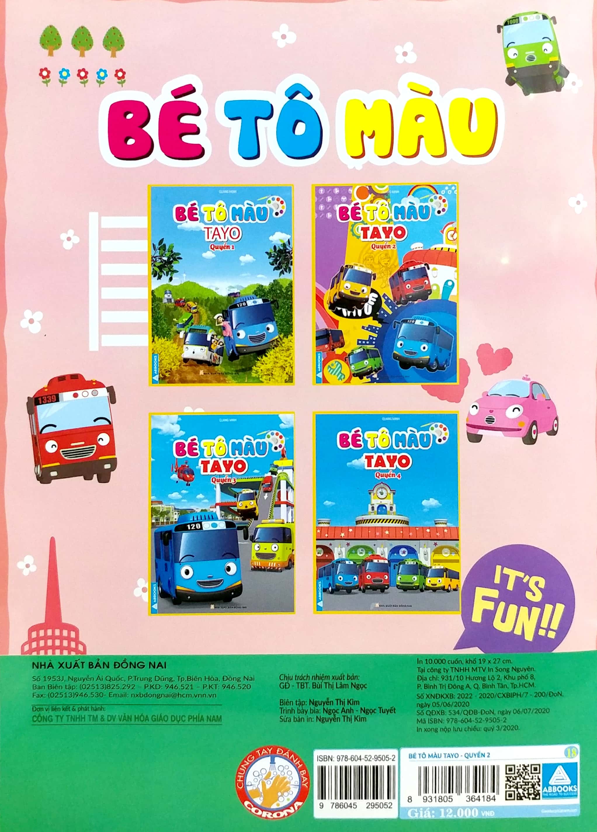 bộ bé tô màu tayo - quyển 2