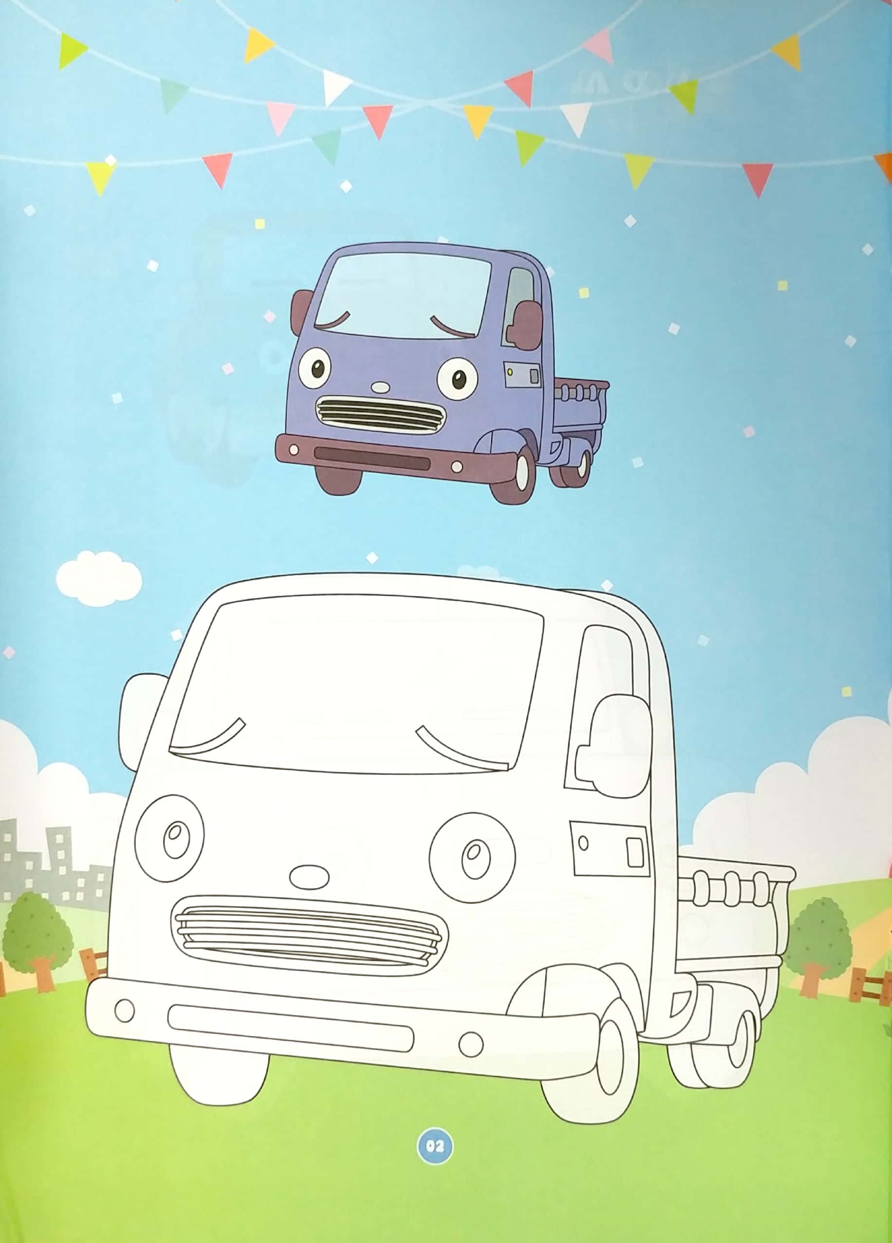 bộ bé tô màu tayo - quyển 4