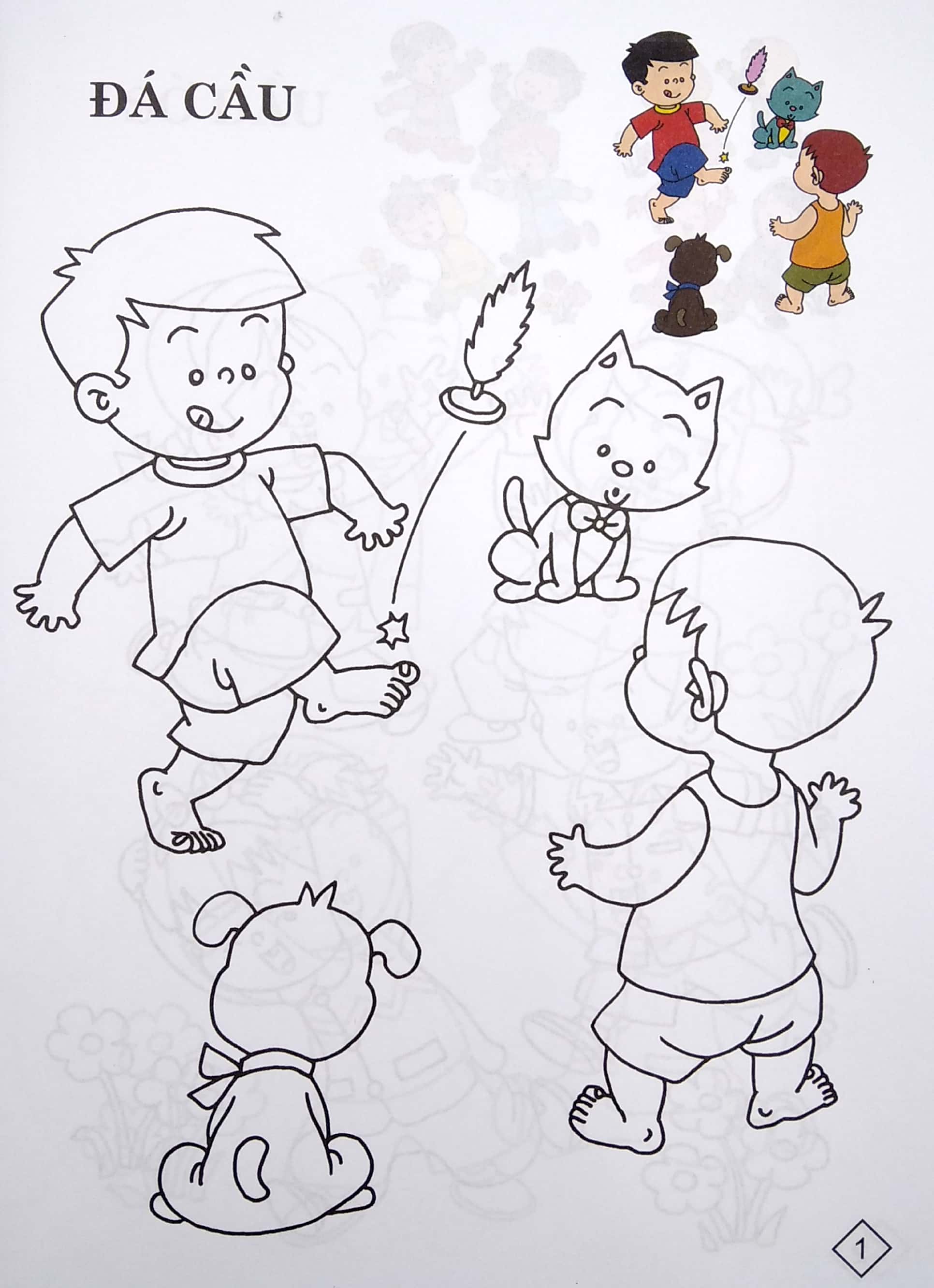 bộ bé tô màu trò chơi dân gian - tập 2