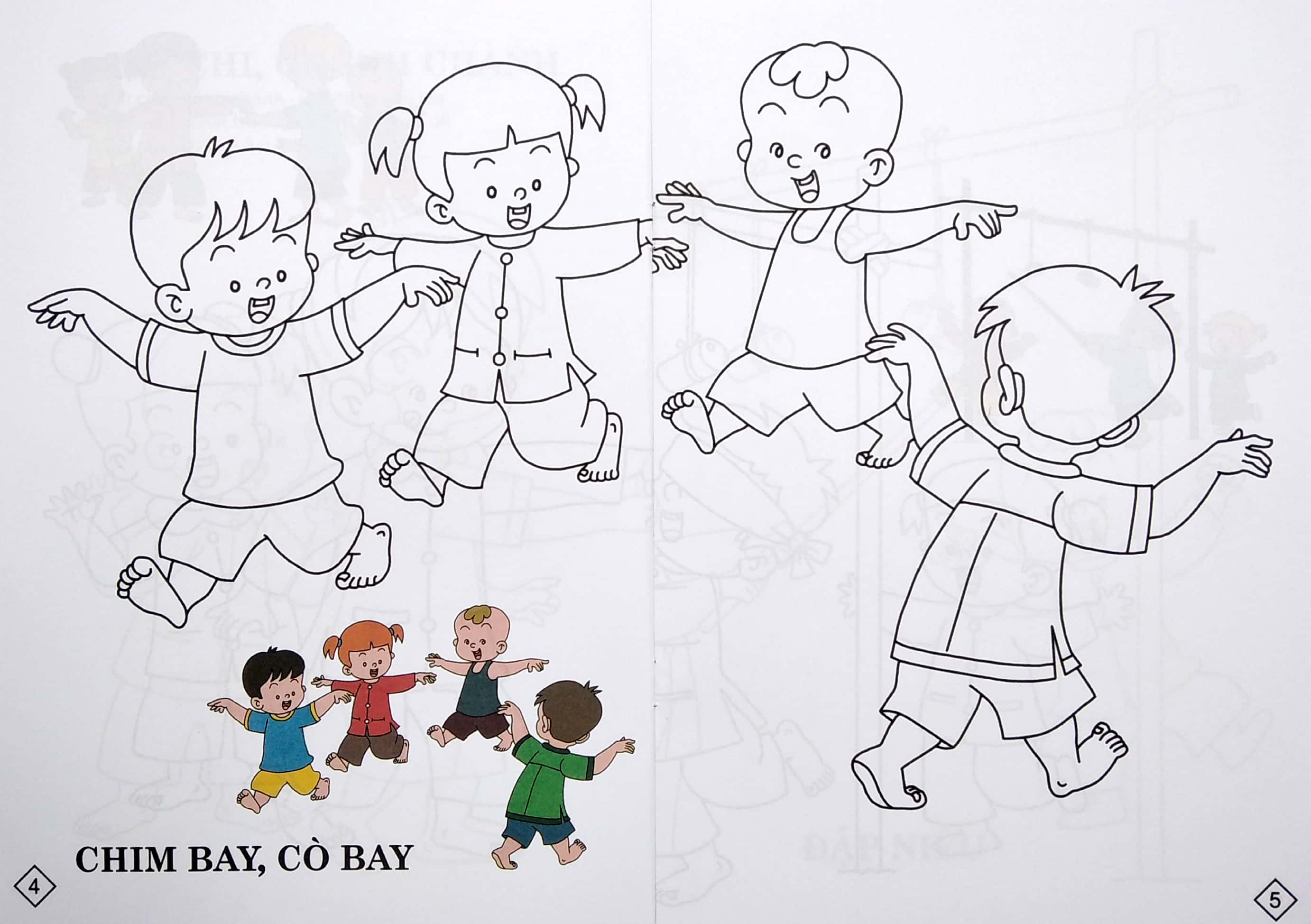 bộ bé tô màu - trò chơi dân gian - tập 6