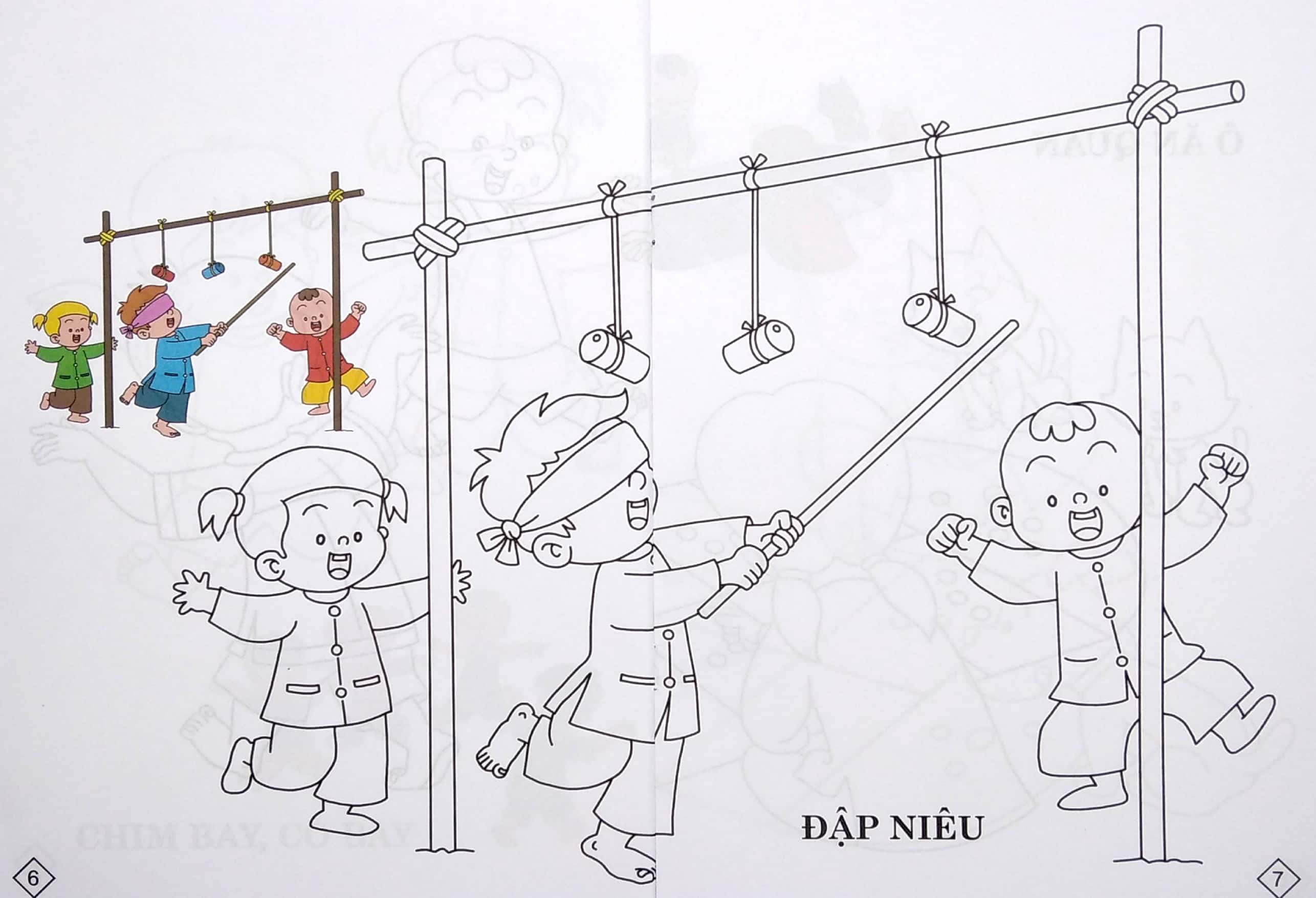 bộ bé tô màu - trò chơi dân gian - tập 6