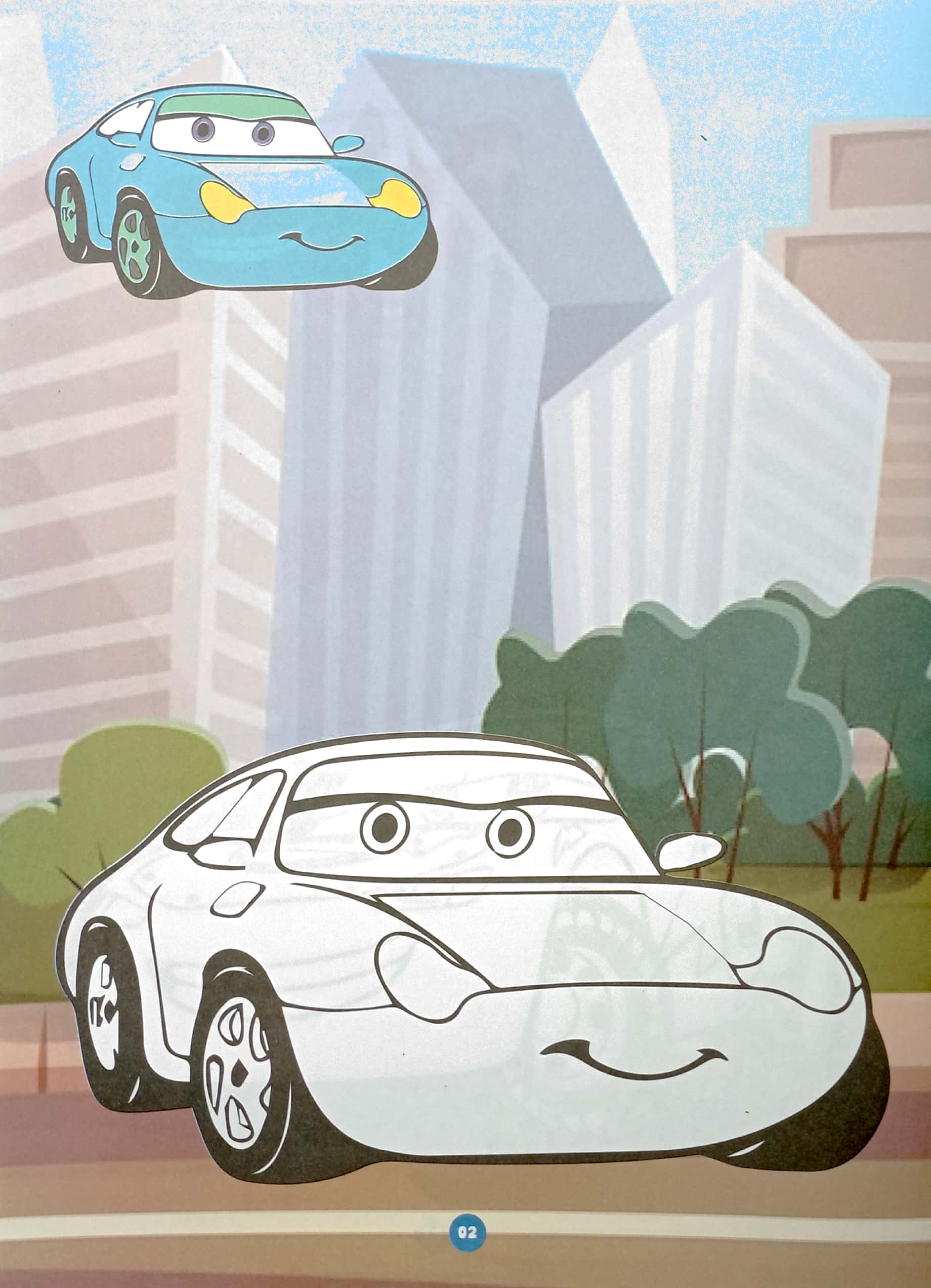 bộ bé tô màu - vương quốc xe hơi 1