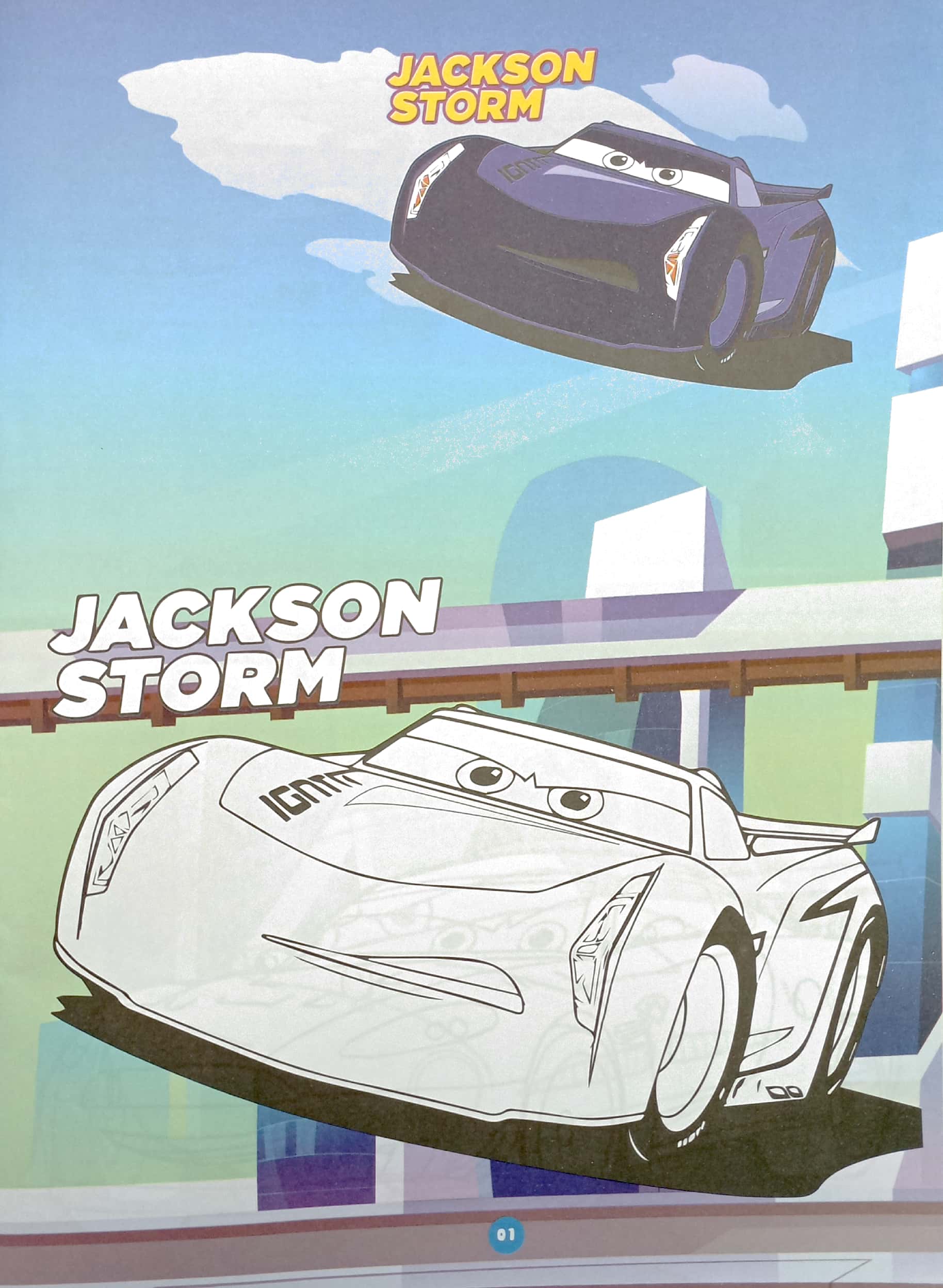 bộ bé tô màu - vương quốc xe hơi 2