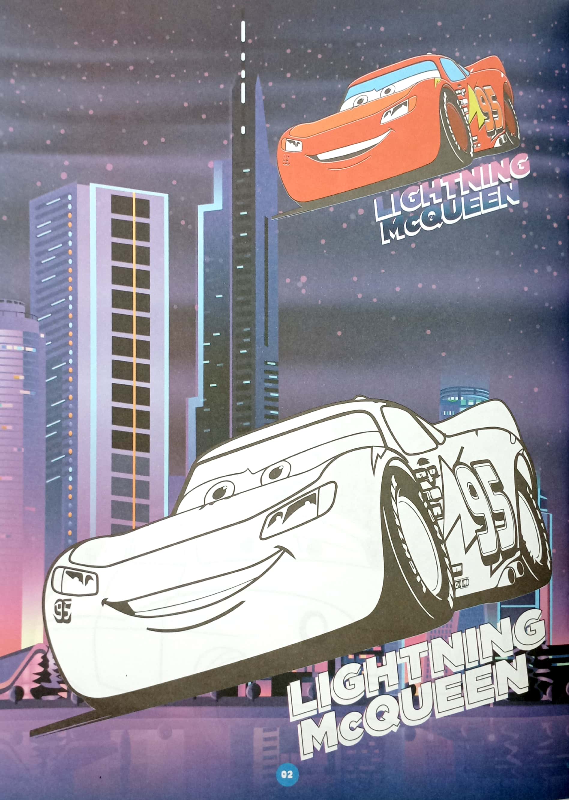 bộ bé tô màu - vương quốc xe hơi 4