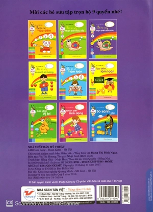 bộ bé tô số và nhận biết màu sắc quyển 2 - bé làm quen với môn toán