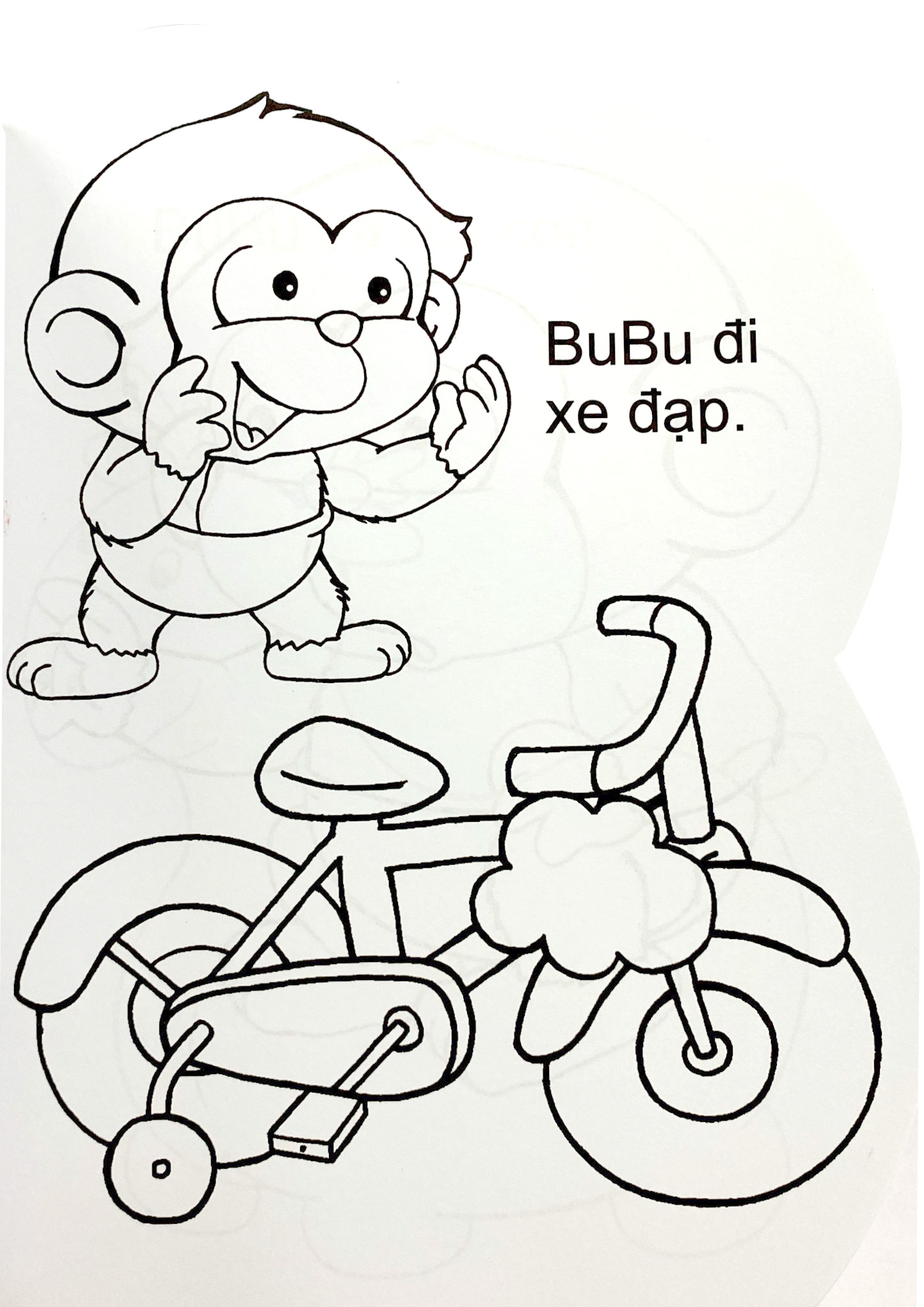 bộ bé tự học cùng bubu - tập tô màu 1 (tái bản)