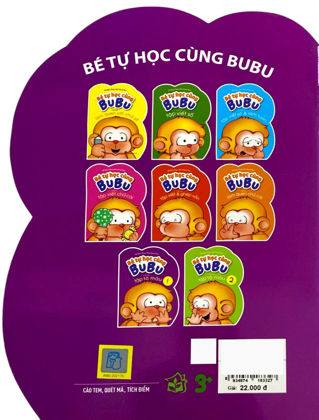 bộ bé tự học cùng bubu - tập tô màu 1 (tái bản)