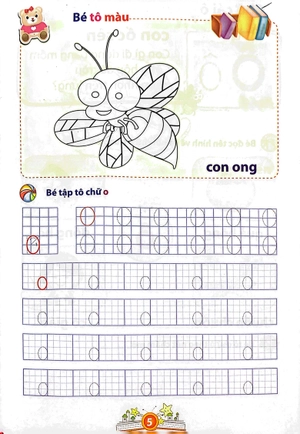 bộ bé vào lớp 1 - bé làm quen với chữ cái - tập 2