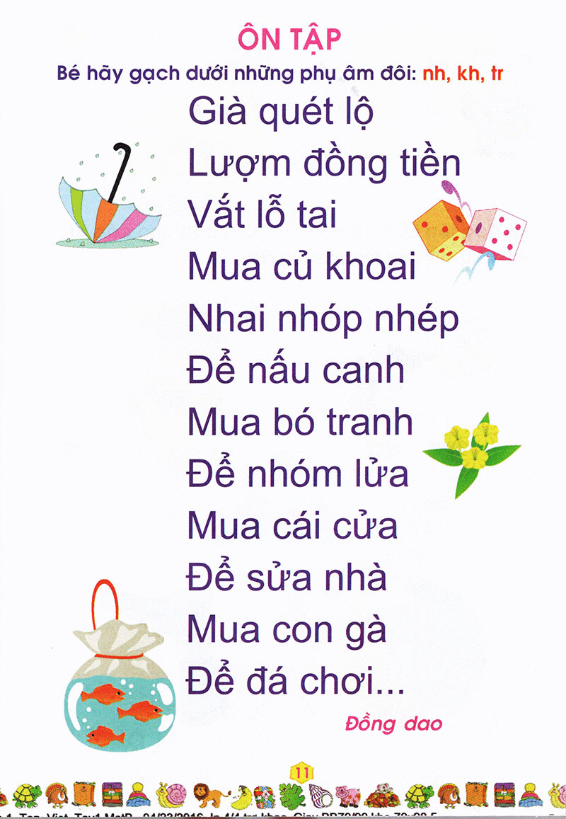 bộ bé vào lớp 1 - tập tô chữ cái (quyển 3)