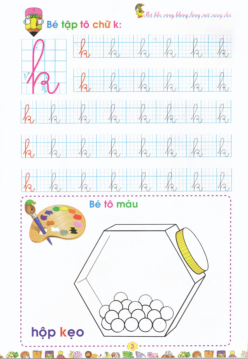 bộ bé vào lớp 1 - tập tô chữ cái (quyển 3)