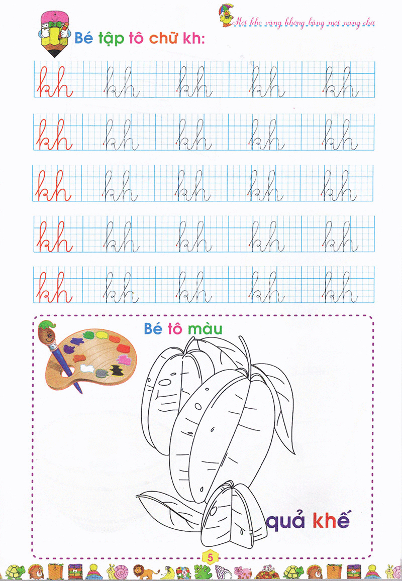 bộ bé vào lớp 1 - tập tô chữ cái (quyển 3)