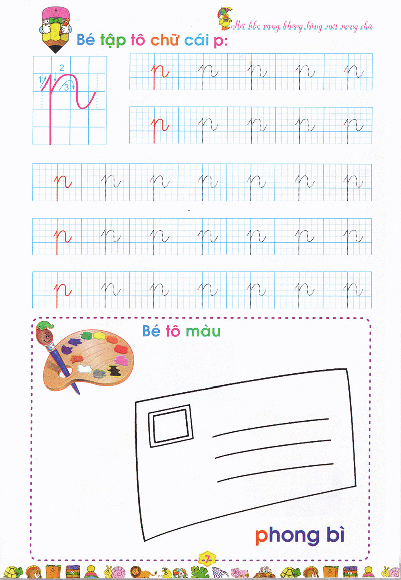 bộ bé vào lớp 1 - tập tô chữ cái (quyển 3)