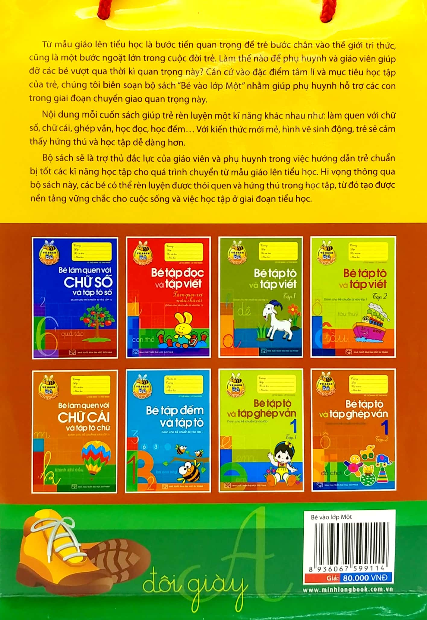 bộ bé vào lớp một (bộ túi 8 cuốn)