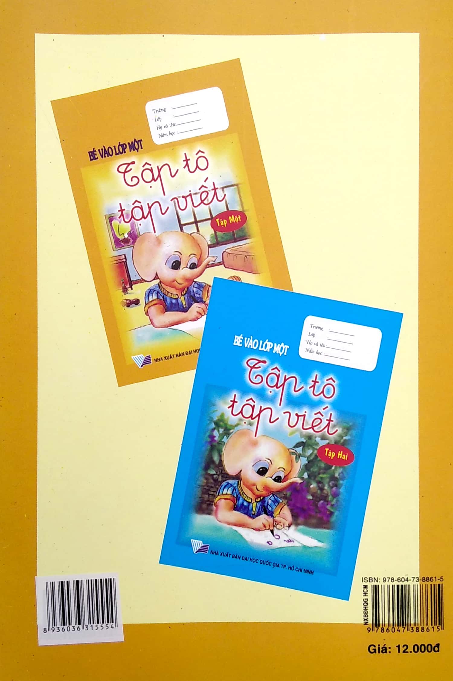 bộ bé vào lớp một - tập tô tập viết - tập 1