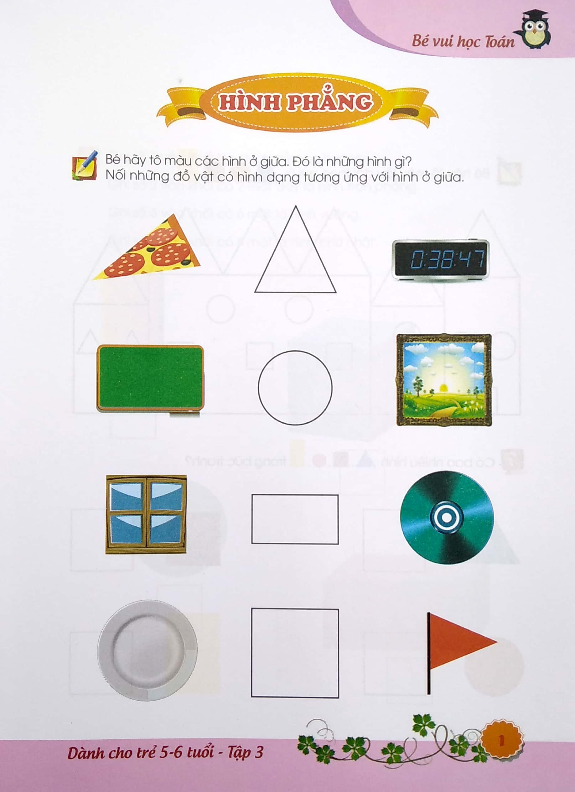 bộ bé vui học toán - dành cho trẻ 5-6 tuổi - tập 3