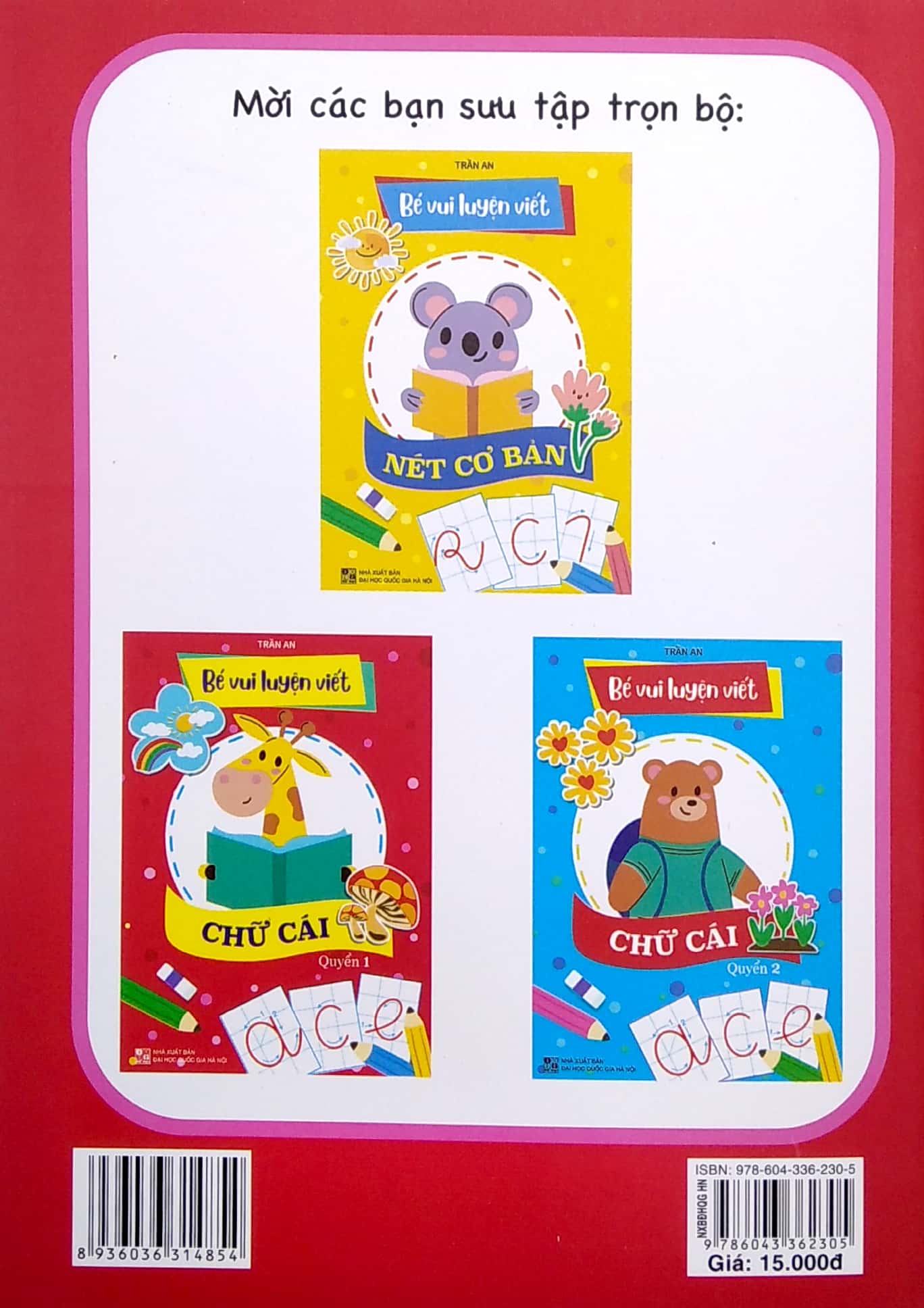 bộ bé vui luyện viết chữ cái - quyển 1