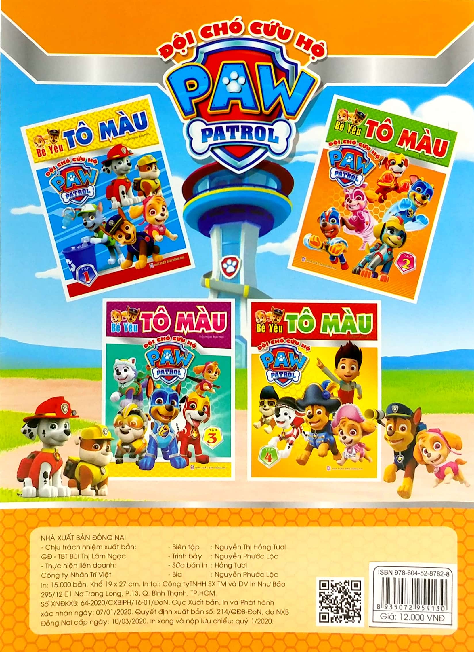 bộ bé yêu tô màu - đội chó cứu hộ paw patrol - tập 2