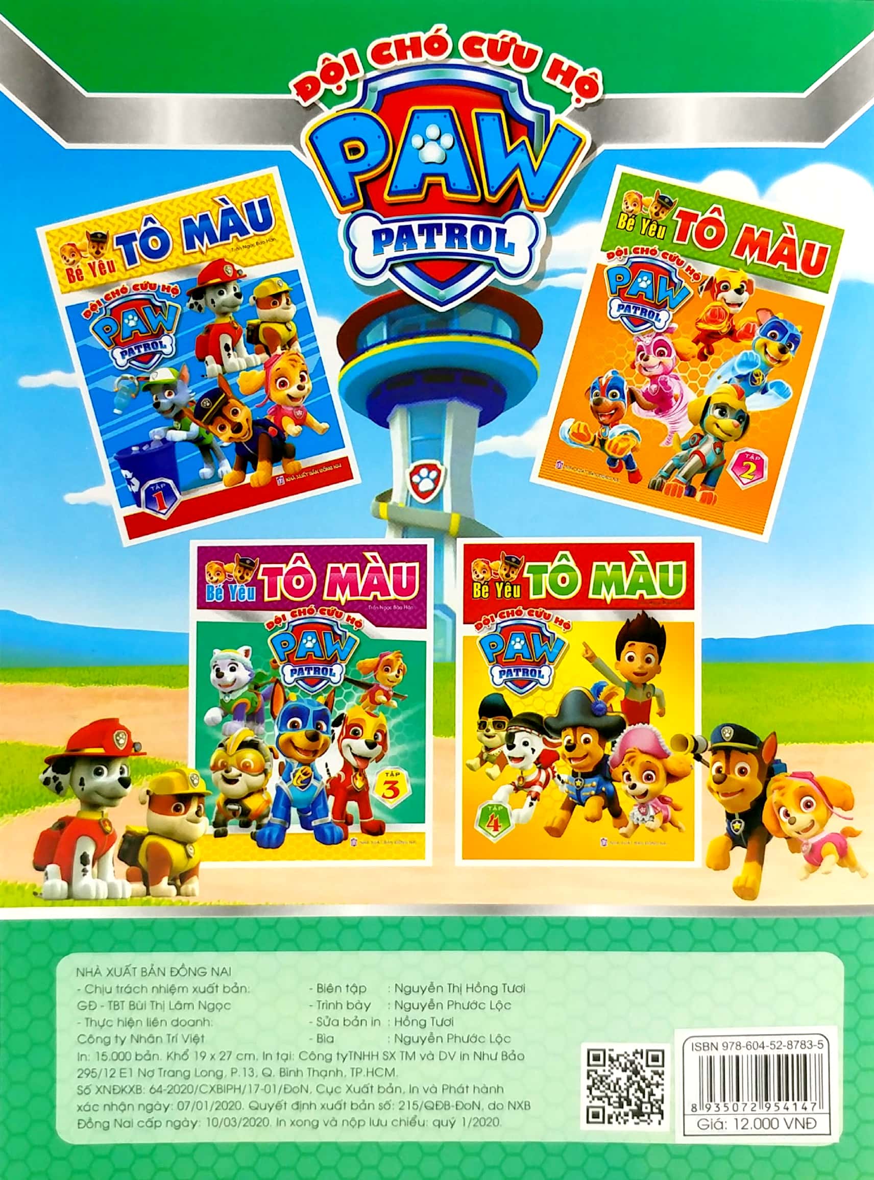 bộ bé yêu tô màu - đội chó cứu hộ paw patrol - tập 3