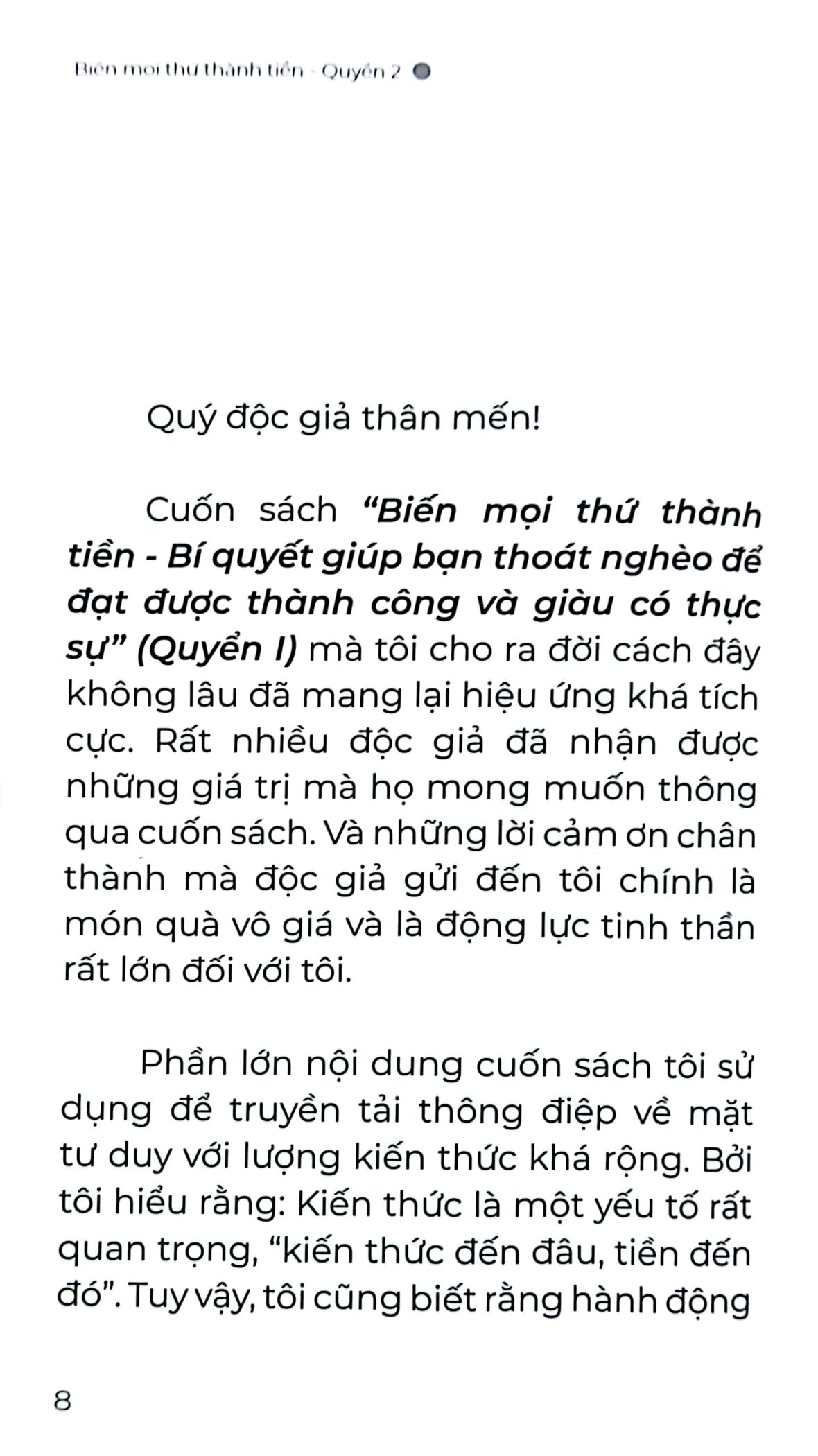 bộ biến mọi thứ thành tiền - quyển 2 - ứng dụng tư duy tạo ra tiền giúp bạn thành công giàu có và hạnh phúc