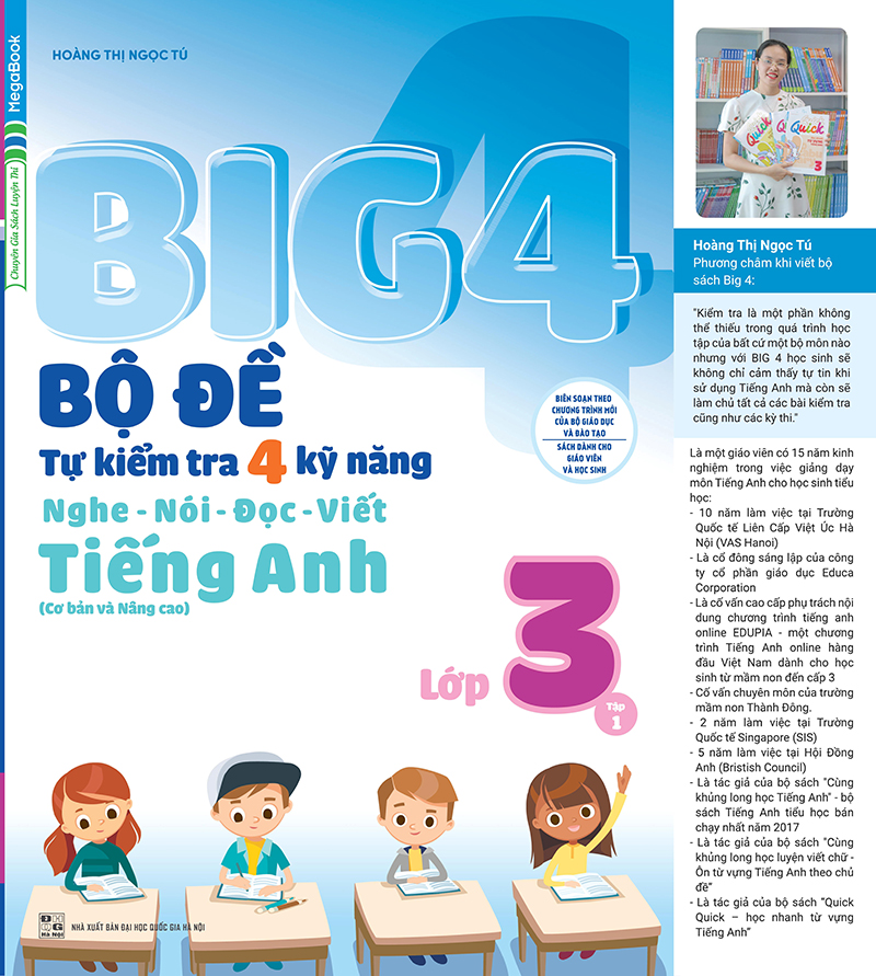 bộ big 4 bộ đề tự kiểm tra 4 kỹ năng nghe - nói - đọc - viết (cơ bản và nâng cao) tiếng anh lớp 3 tập 1
