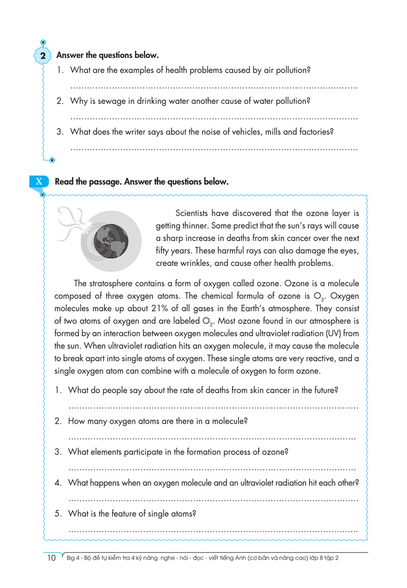 bộ big 4 - bộ đề tự kiểm tra 4 kỹ năng nghe - nói - đọc - viết (cơ bản và nâng cao) tiếng anh lớp 8 - tập 2