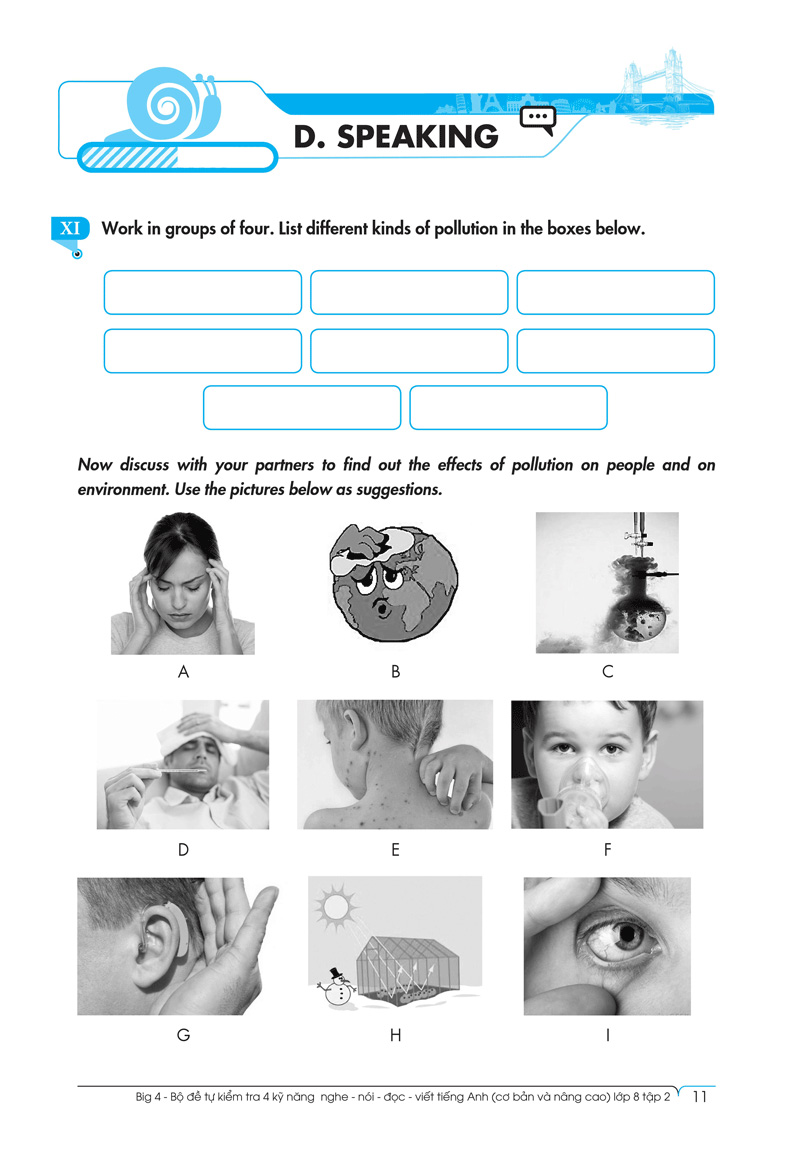 bộ big 4 - bộ đề tự kiểm tra 4 kỹ năng nghe - nói - đọc - viết (cơ bản và nâng cao) tiếng anh lớp 8 - tập 2