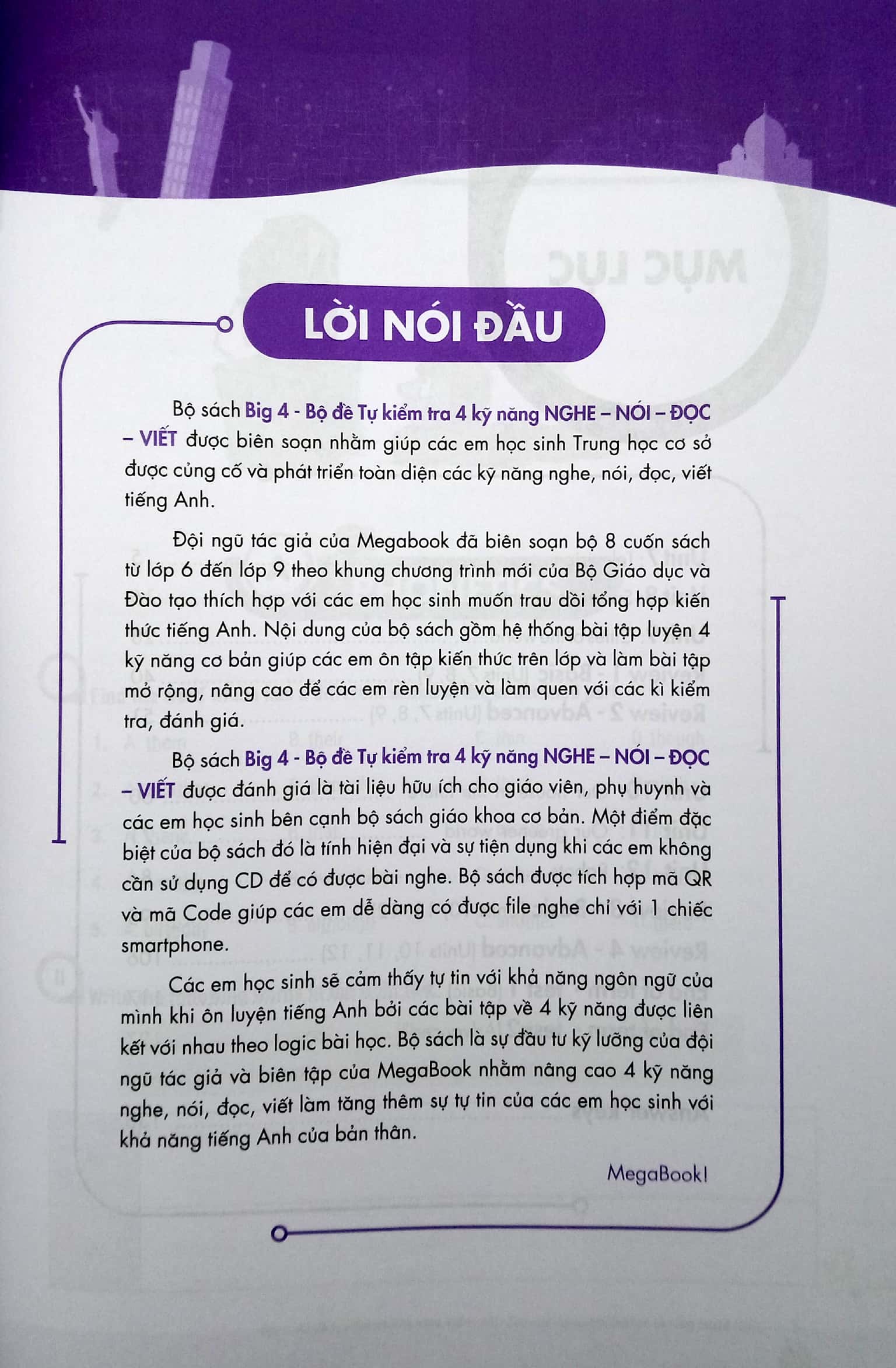 bộ big 4 - bộ đề tự kiểm tra 4 kỹ năng nghe - nói - đọc - viết tiếng anh 6 - tập 2 (cơ bản và nâng cao)