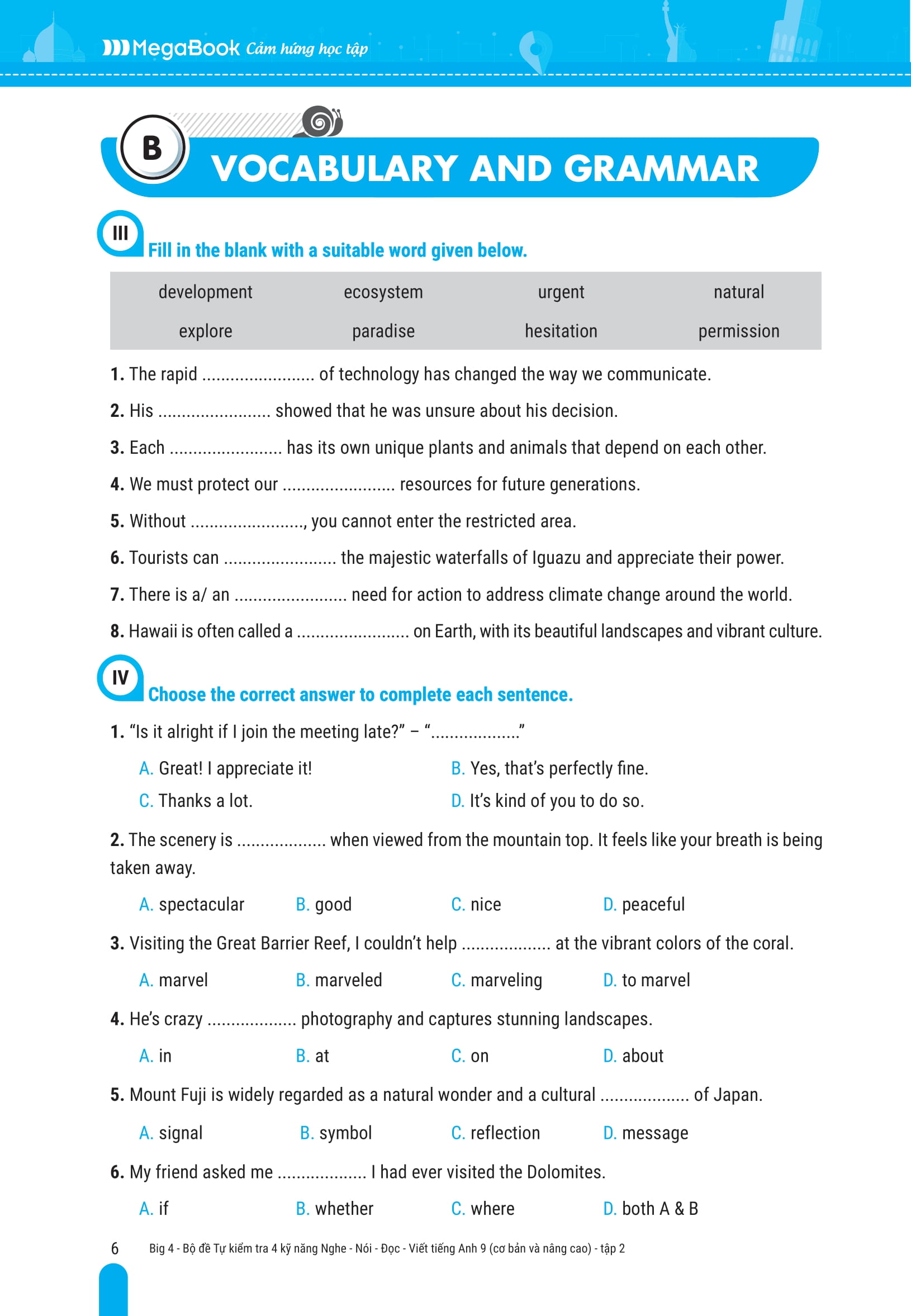 Bo
						
										
										Big 4 - Bo De Tu Kiem Tra 4 Ky Nang Nghe-Noi-Doc-Viet Tieng Anh Co Ban Va Nang Cao 9 - Tap 2