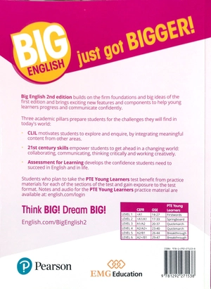 bộ big english 2nd edition pte young learners student's book 5 vn