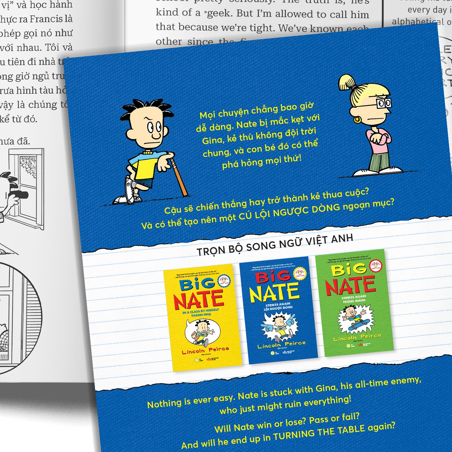 bộ big nate - tập 2 - lội ngược dòng - song ngữ việt-anh