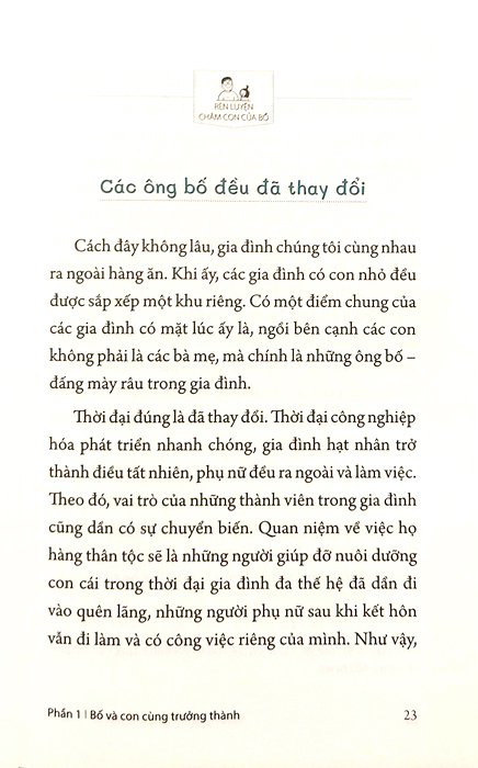 bố bỉm sữa nuôi con khác biệt