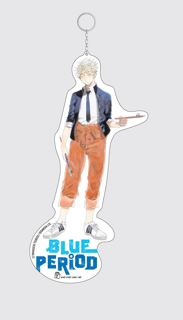 bộ blue period - tập 5 - tặng kèm bookmark giấy + móc khóa