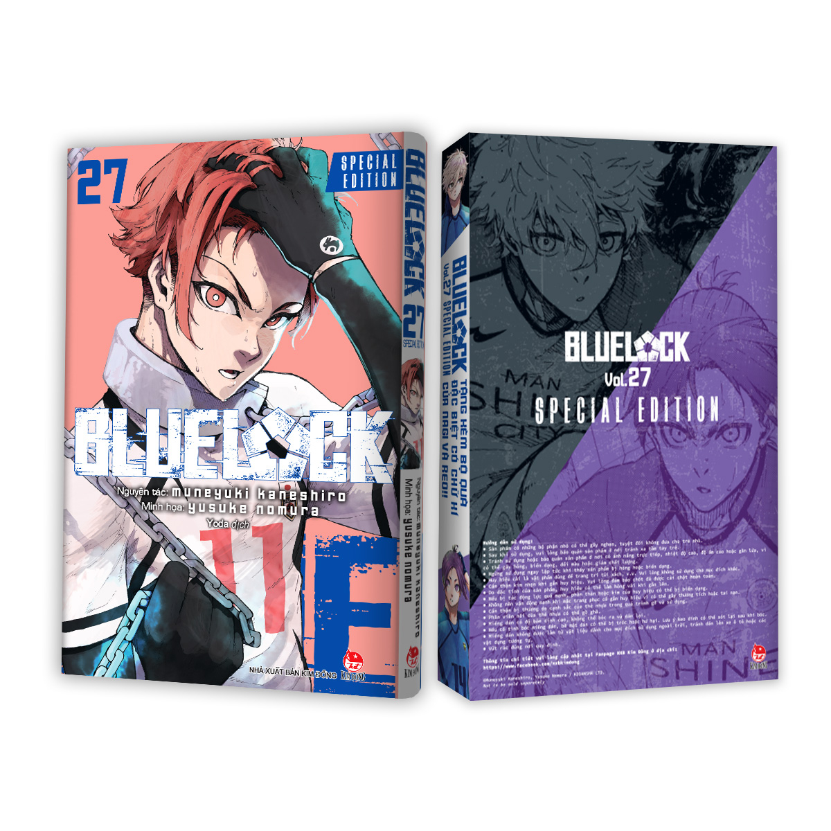 Bo
						
										
										BlueLock - Tap 27 - Ban Dac Biet - Tang Kem Bo 3 Qua Tang Co Chu Ki Cua Nagi Va Reo (Clear Card + Bang Sticker + Huy Hieu)